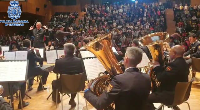 Actuación de la Banda Sinfónica de la Policía Nacional este miércoles en Huesca