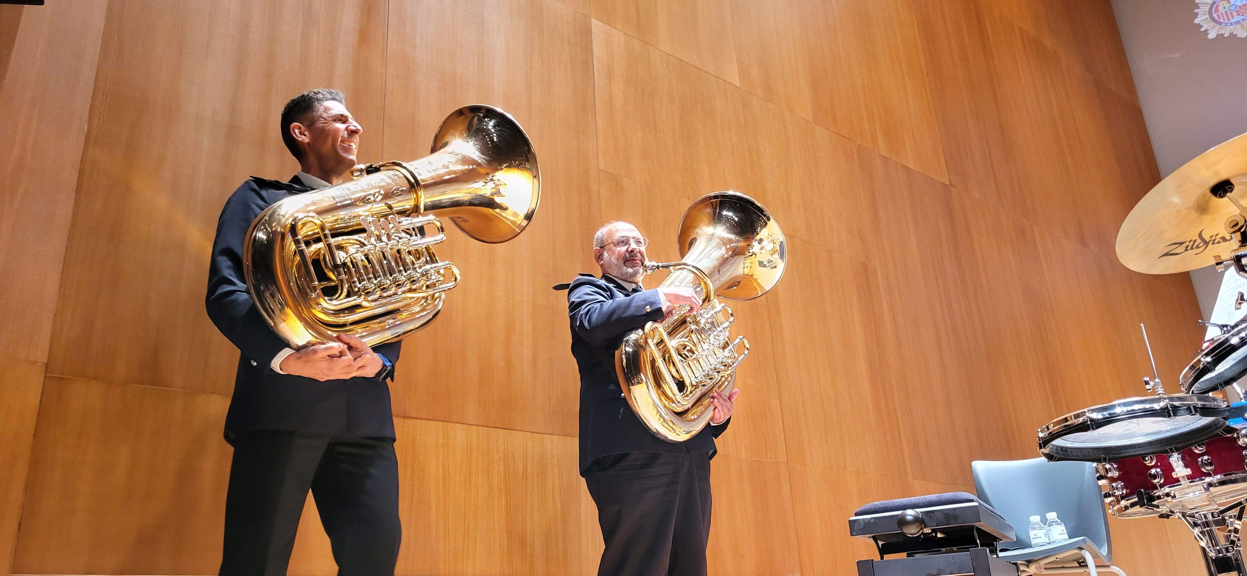 Concierto didáctico de la Banda Sinfónica de la Policía Nacional. Foto Myriam Martínez