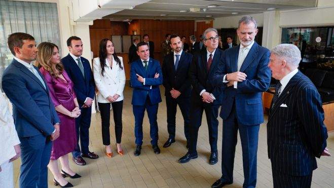 David Lafuente Durán con el rey David Lafuente Durán con el rey