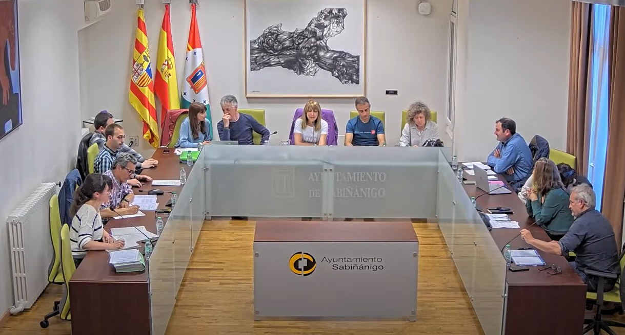 Pleno celebrado este miércoles por el Ayuntamiento de Sabiñánigo.