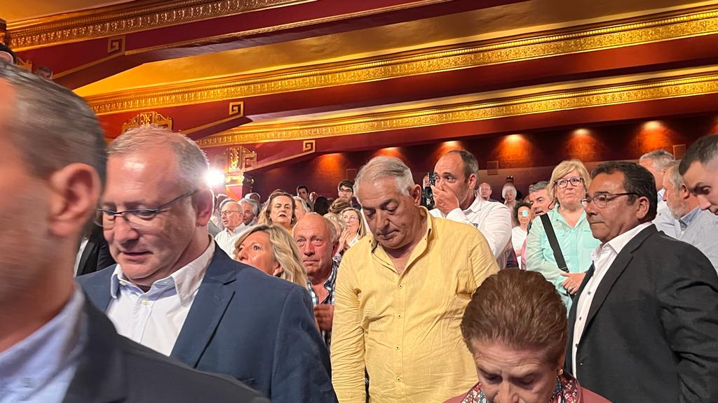 Acto electoral del PP en Huesca, con la presencia de Alberto Núñez Feijóo. Foto: Mercedes Manterola