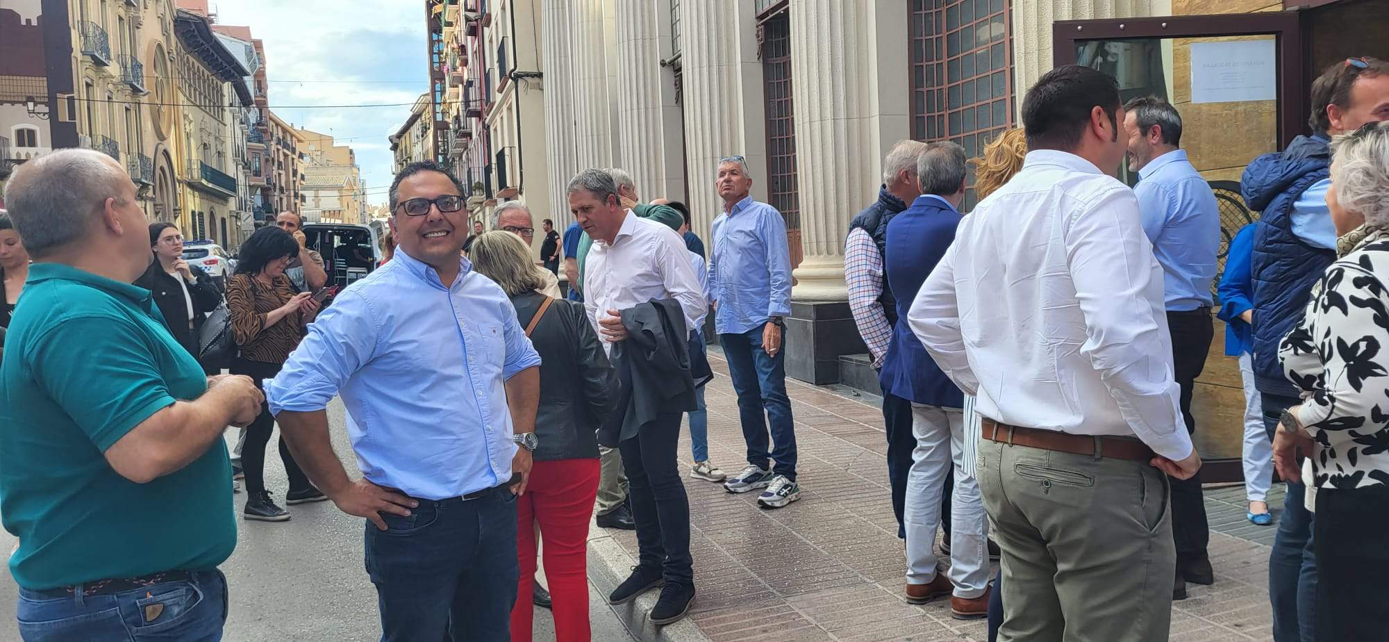 Acto electoral del PP en Huesca, con la presencia de Alberto Núñez Feijóo. Foto: Mercedes Manterola