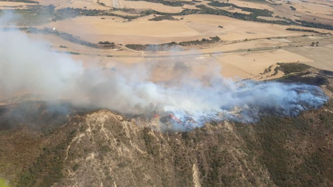 Incendio en Loscorrales que ha sido sofocado esta tarde. Incendio en Loscorrales que ha sido sofocado esta tarde.