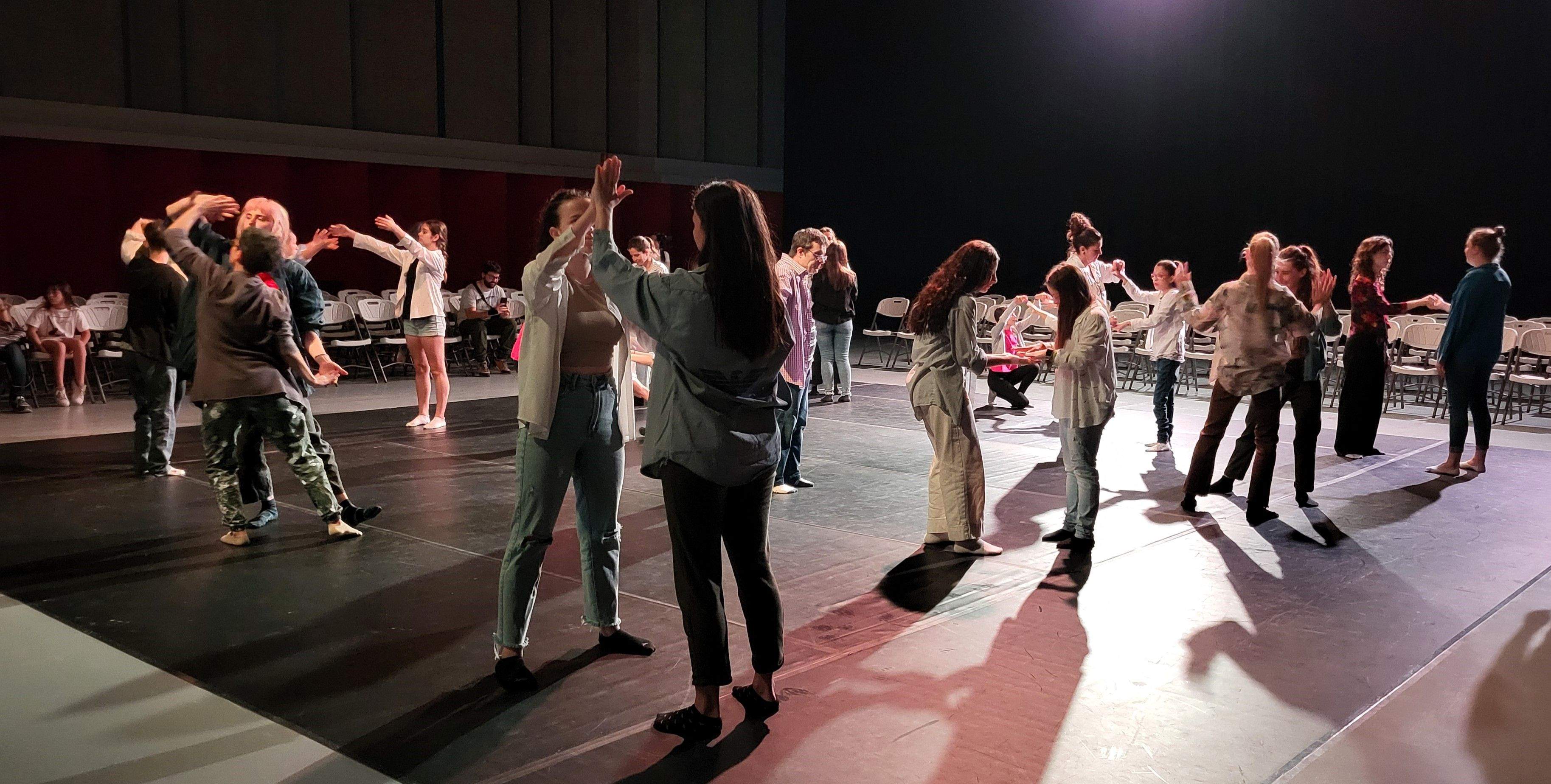 Jornada de danza inclusiva con la Asociación Down Huesca. Foto Myriam Martínez