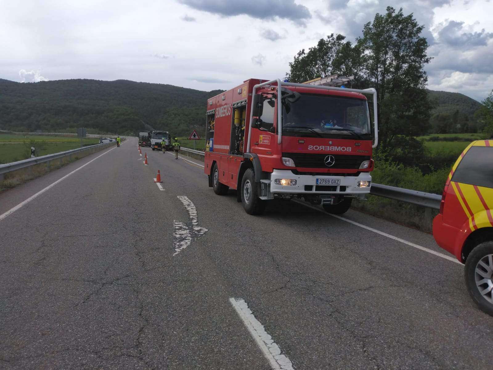 Accidente de un camión de butano en la N-260
