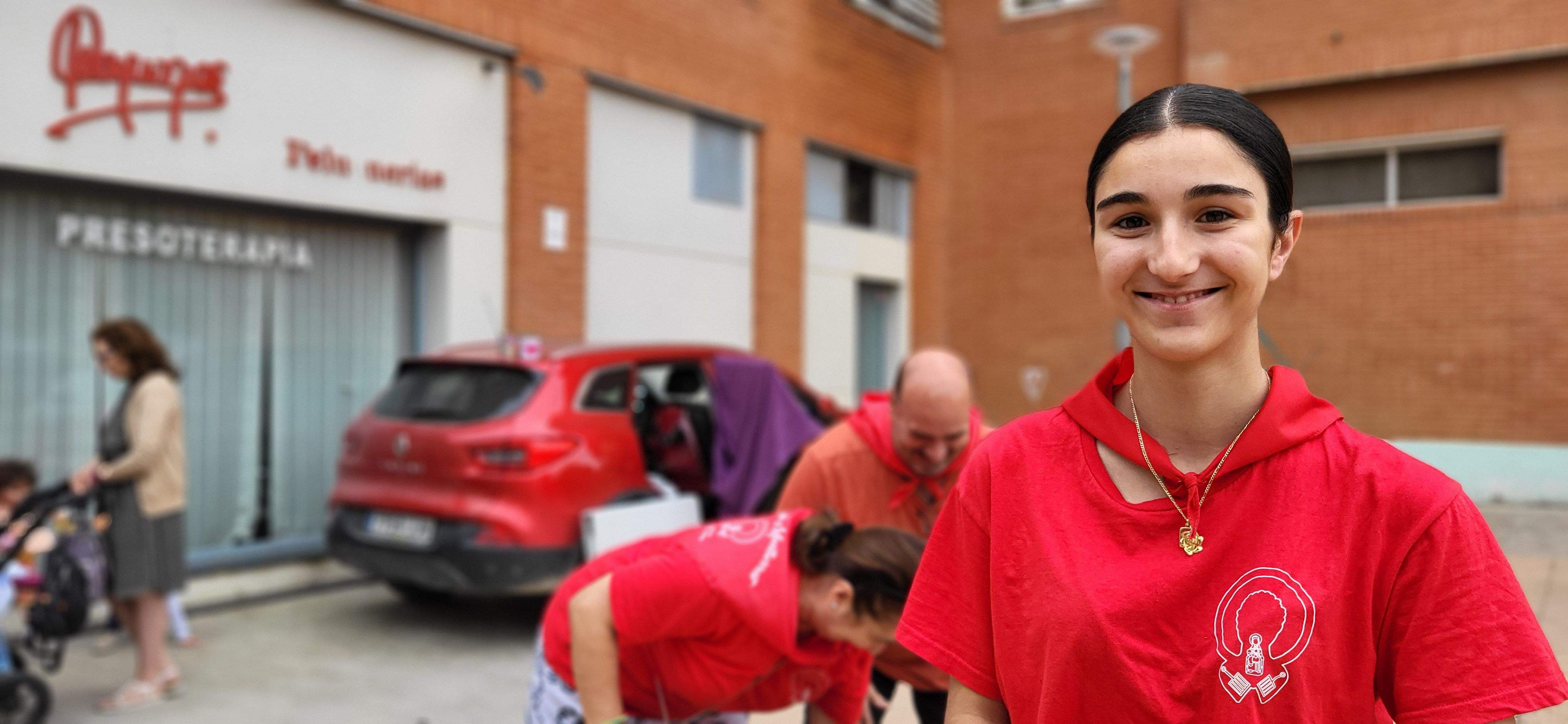 Lorena Garvín, presidenta de la Comisión de fiestas del barrio de San Lorenzo. Foto Myriam Martínez