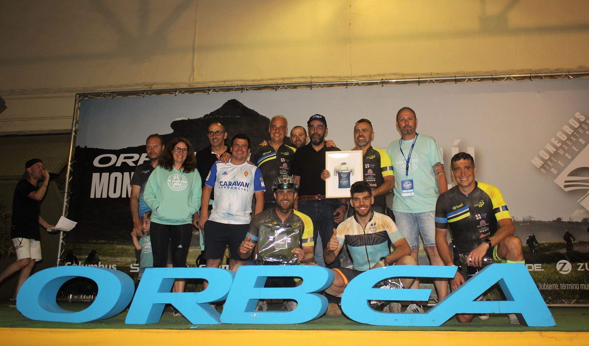 Entrega de reconocimientos en la Orbea Monegros. Foto Comarca de Monegros