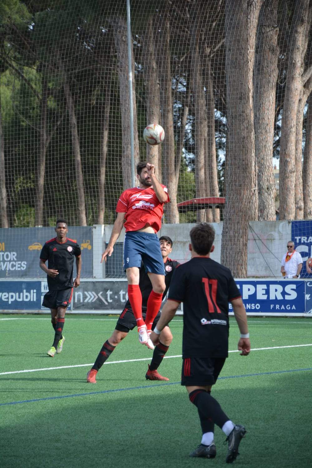 Un momento del partido.