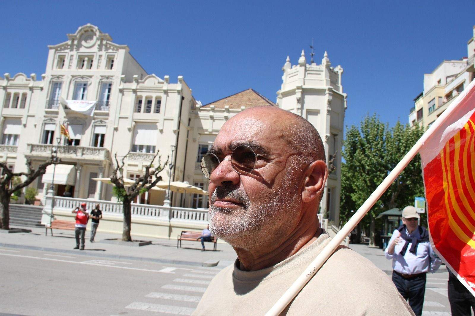 Manifestación del Primero de Mayo de UGT y CCOO en Huesca. Foto Carlos Neofato