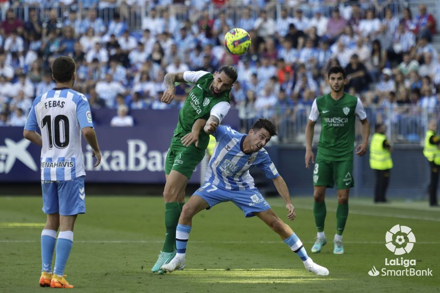 Partido Málaga-Huesca. Foto La Liga