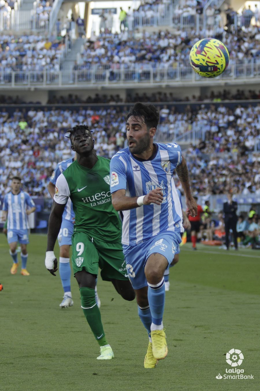 Partido Málaga-Huesca. Foto La Liga