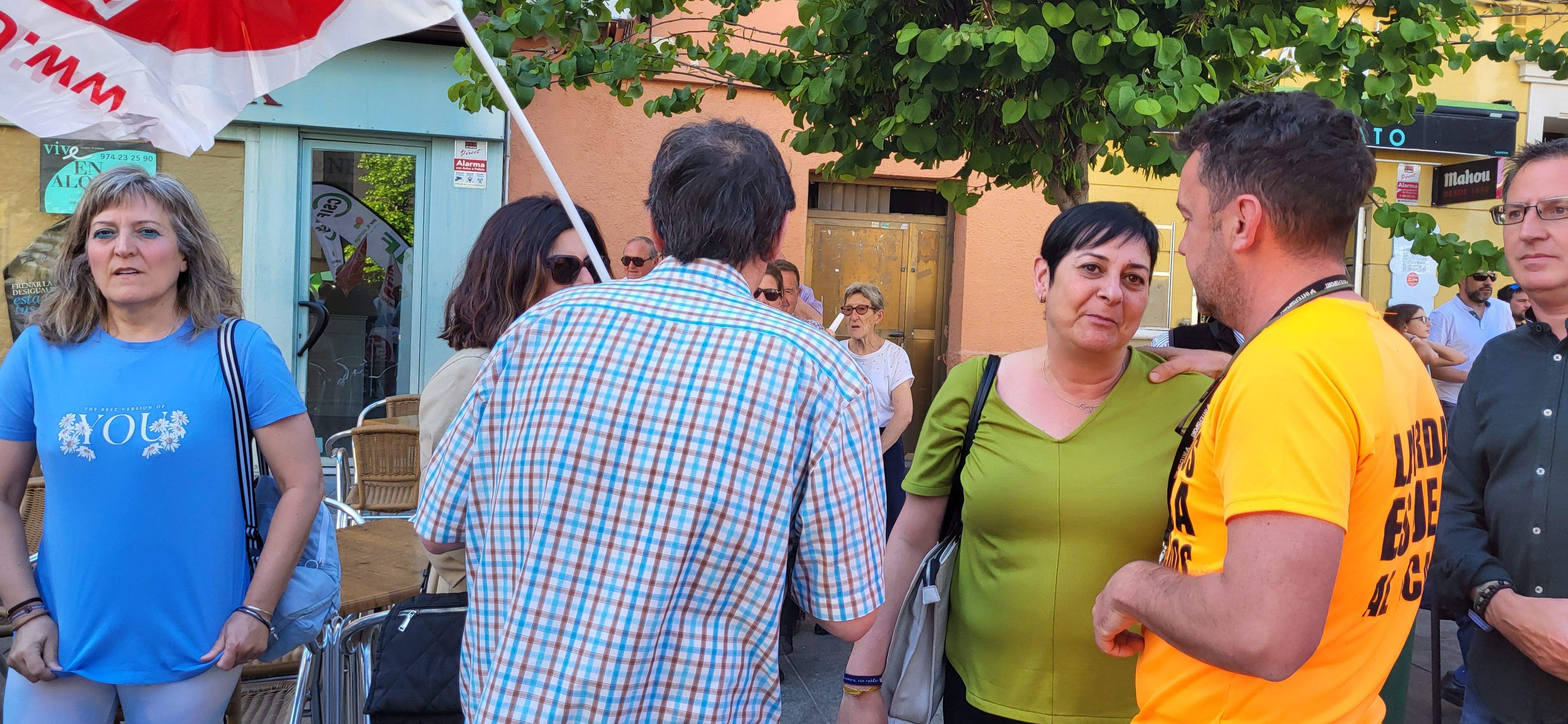 Manifestación de trabajadores municipales de Huesca. Foto: Mercedes Manterola