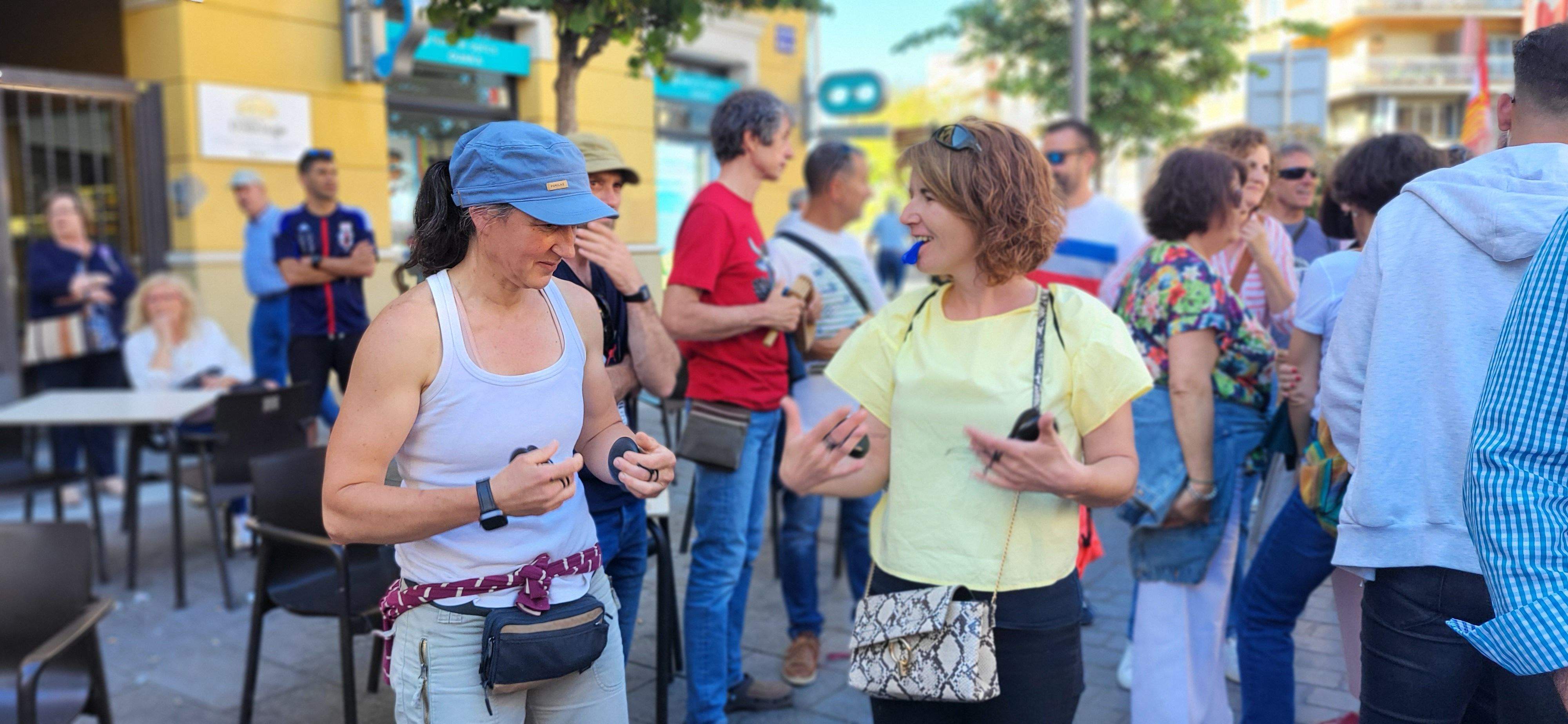 Manifestación de trabajadores municipales de Huesca. Foto: Mercedes Manterola