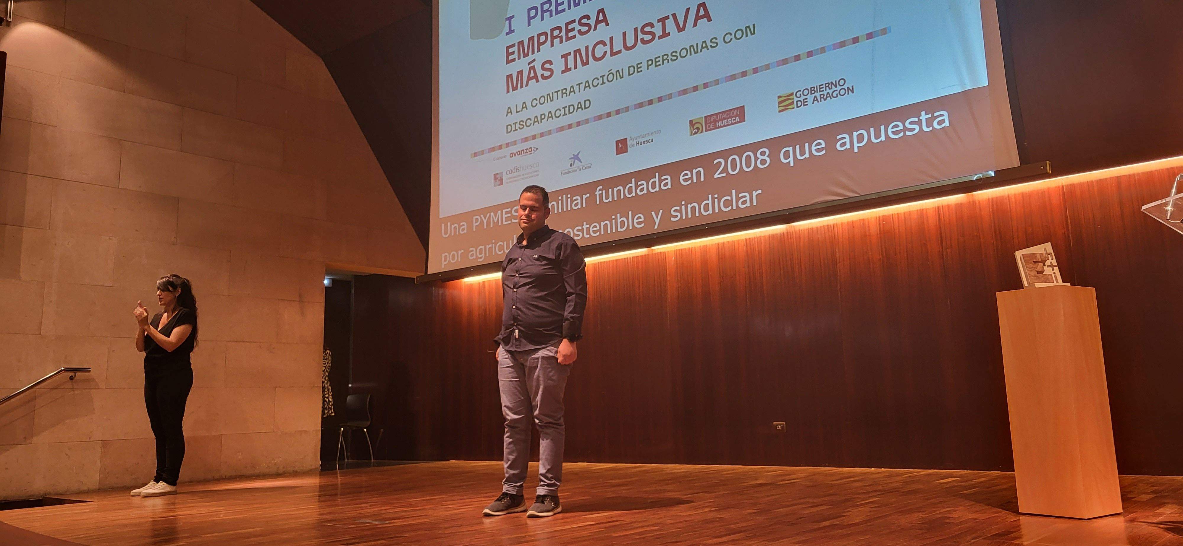 Entrega del primer premio Empresa más inclusiva. Foto Myriam Martínez