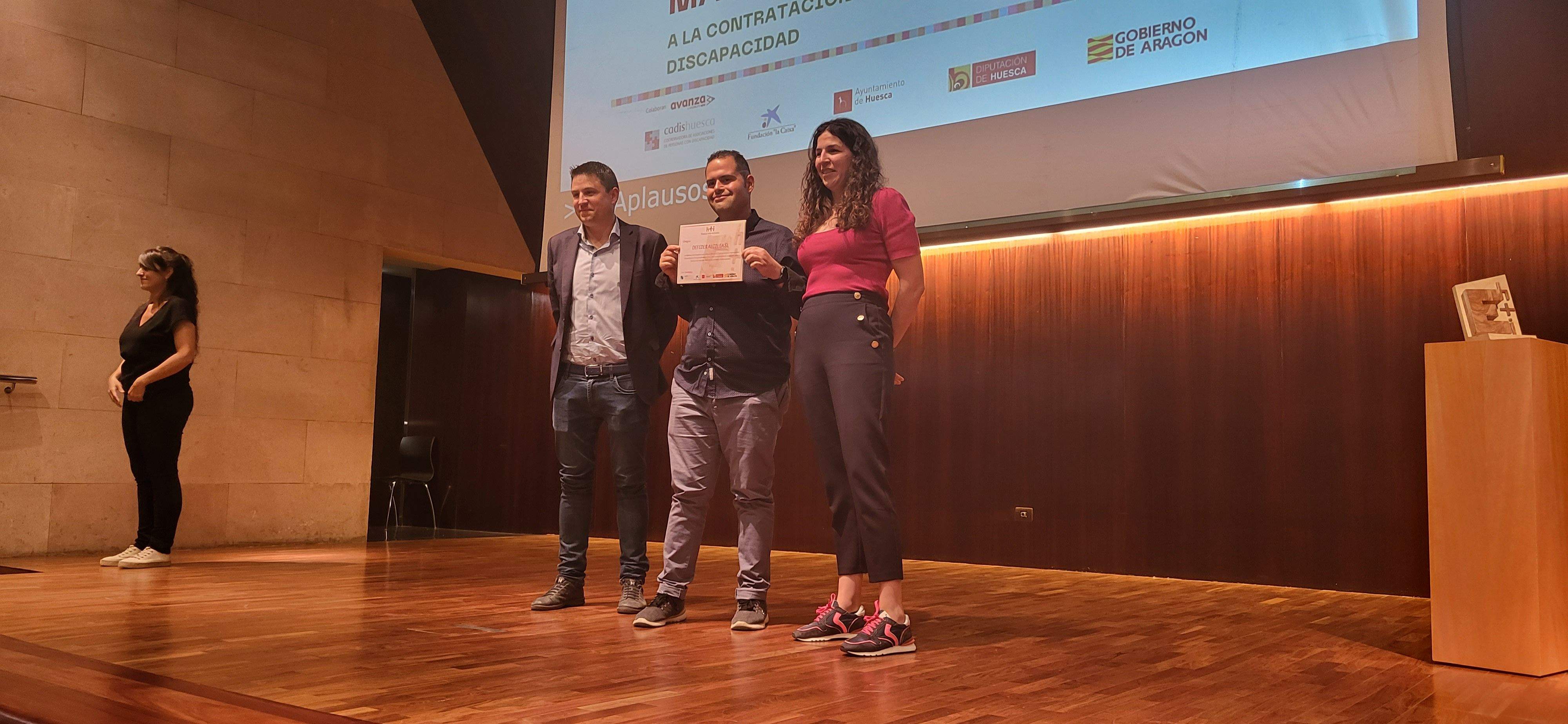 Entrega del primer premio Empresa más inclusiva. Foto Myriam Martínez