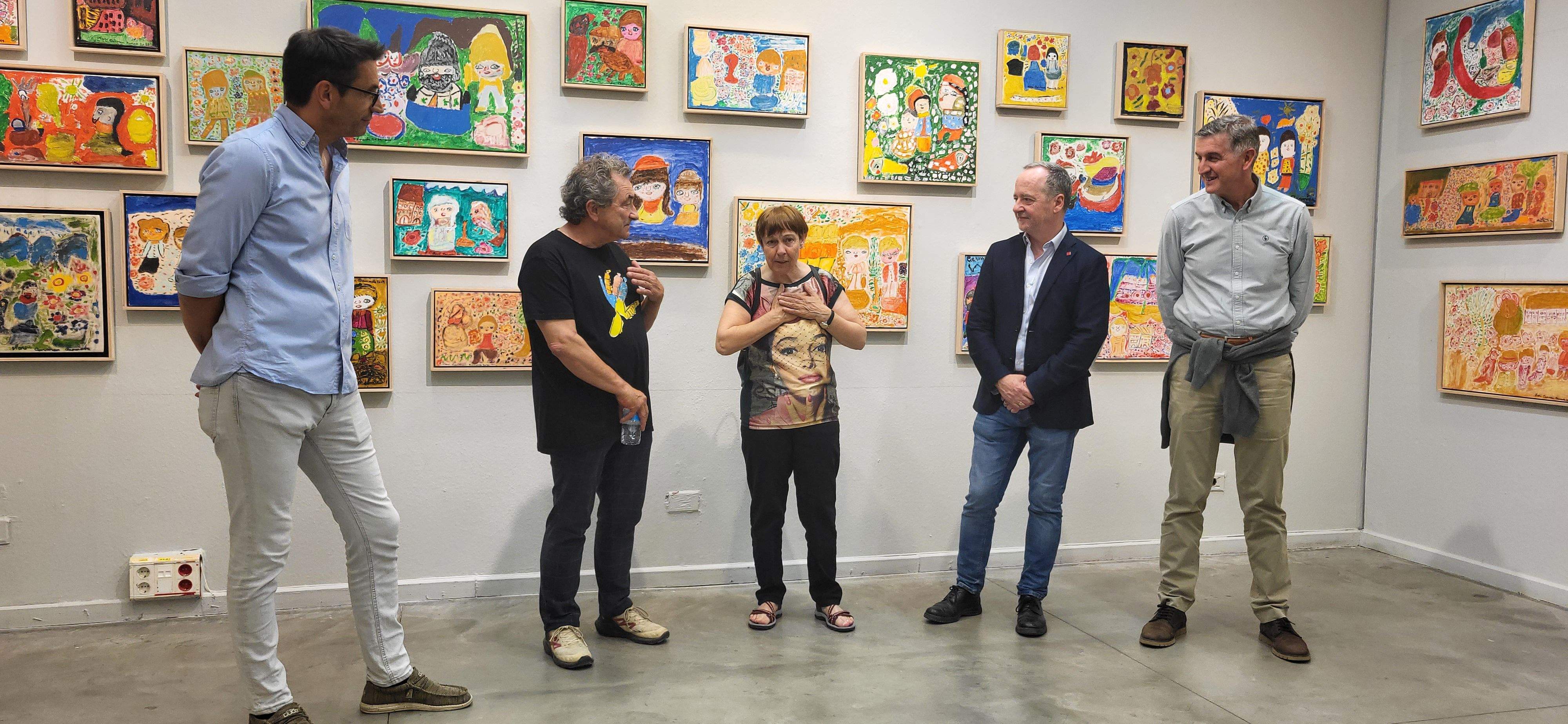 Exposición de Carmen Bonache en el Centro Cultural Manuel Benito Moliner. Foto Myriam Martínez