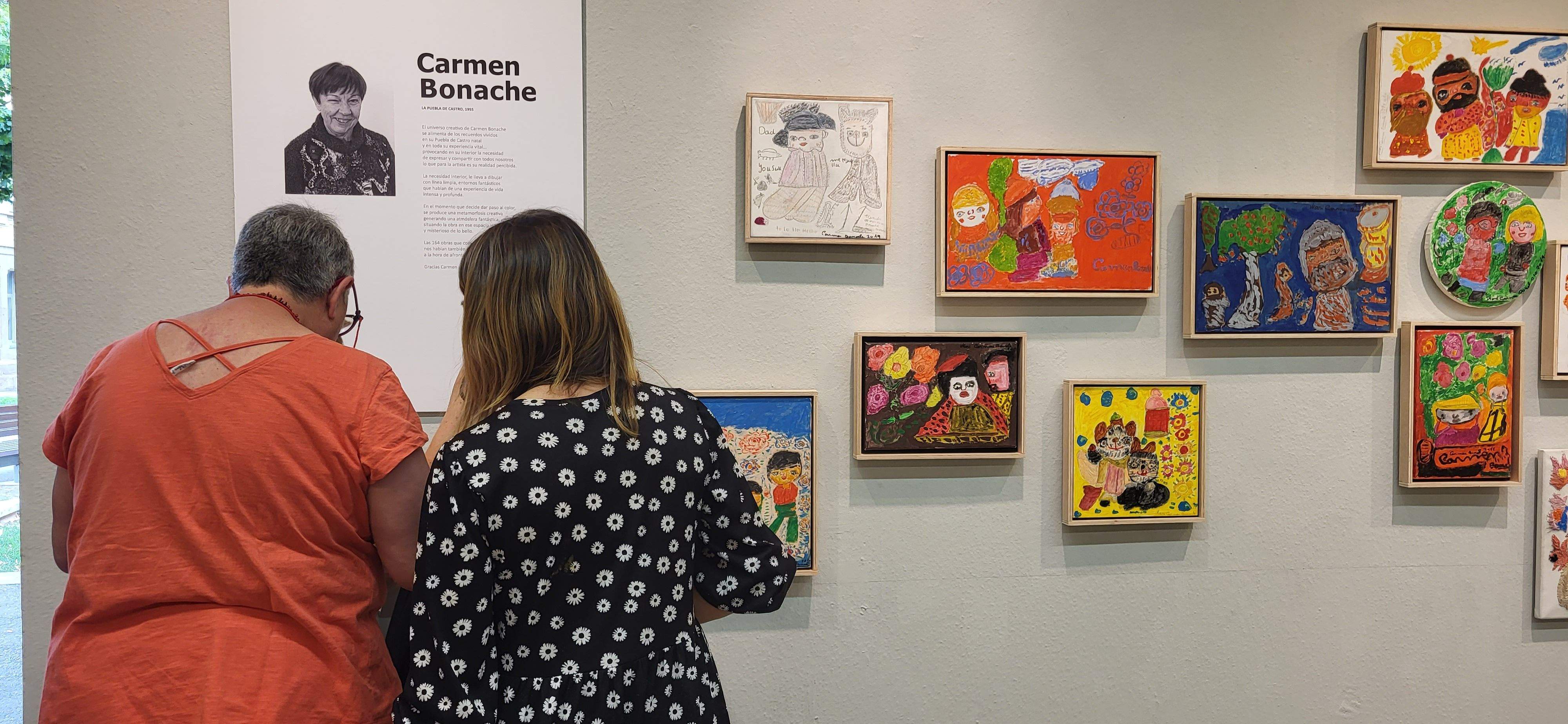 Exposición de Carmen Bonache en el Centro Cultural Manuel Benito Moliner. Foto Myriam Martínez