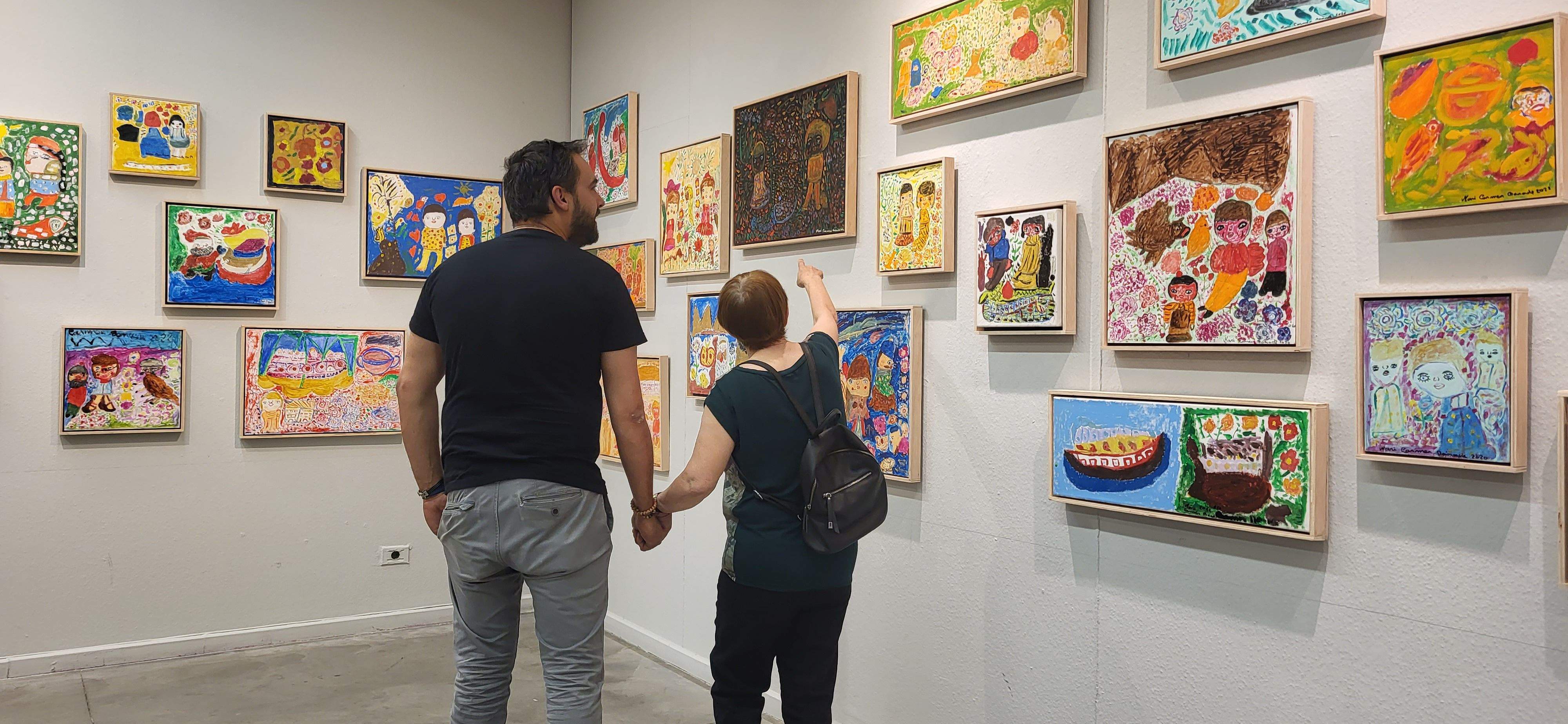 Exposición de Carmen Bonache en el Centro Cultural Manuel Benito Moliner. Foto Myriam Martínez