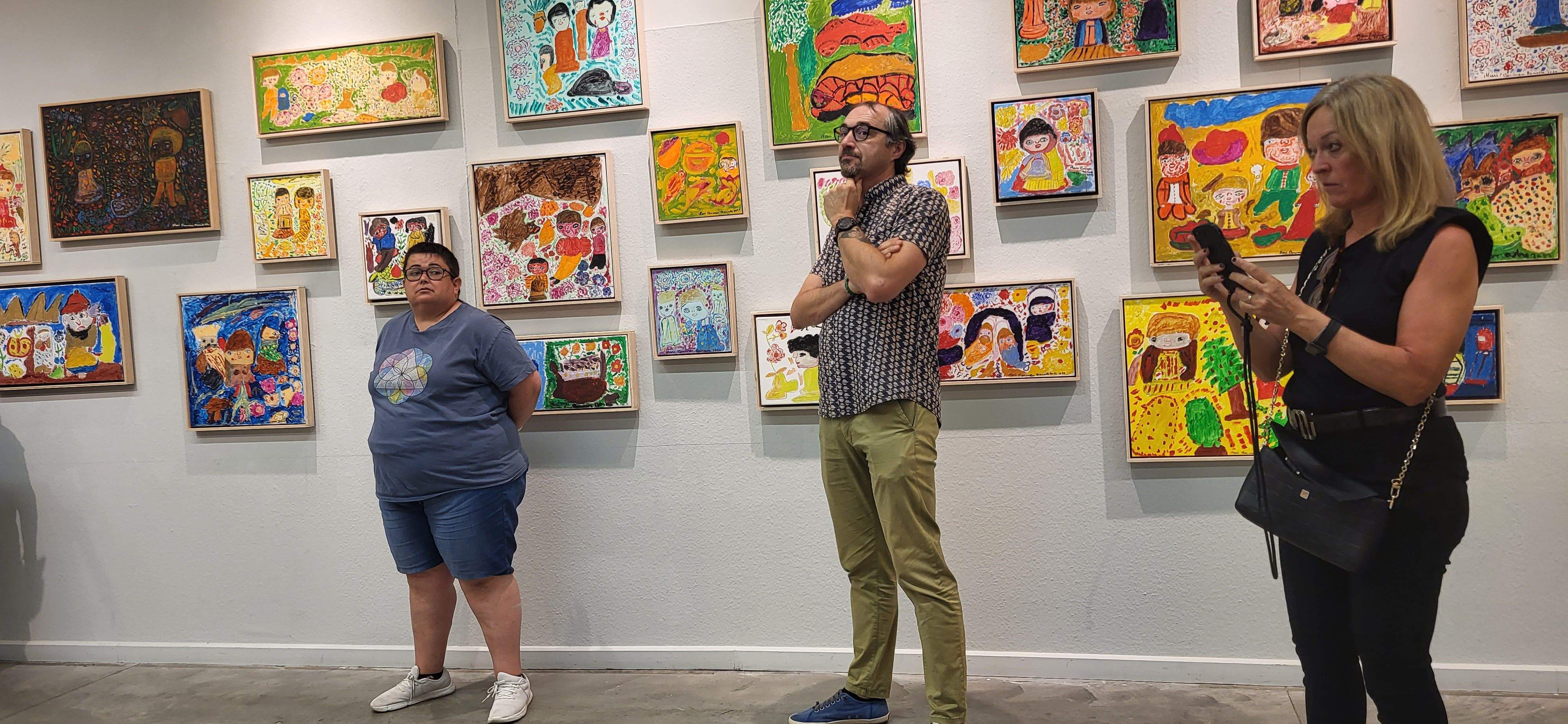 Exposición de Carmen Bonache en el Centro Cultural Manuel Benito Moliner. Foto Myriam Martínez