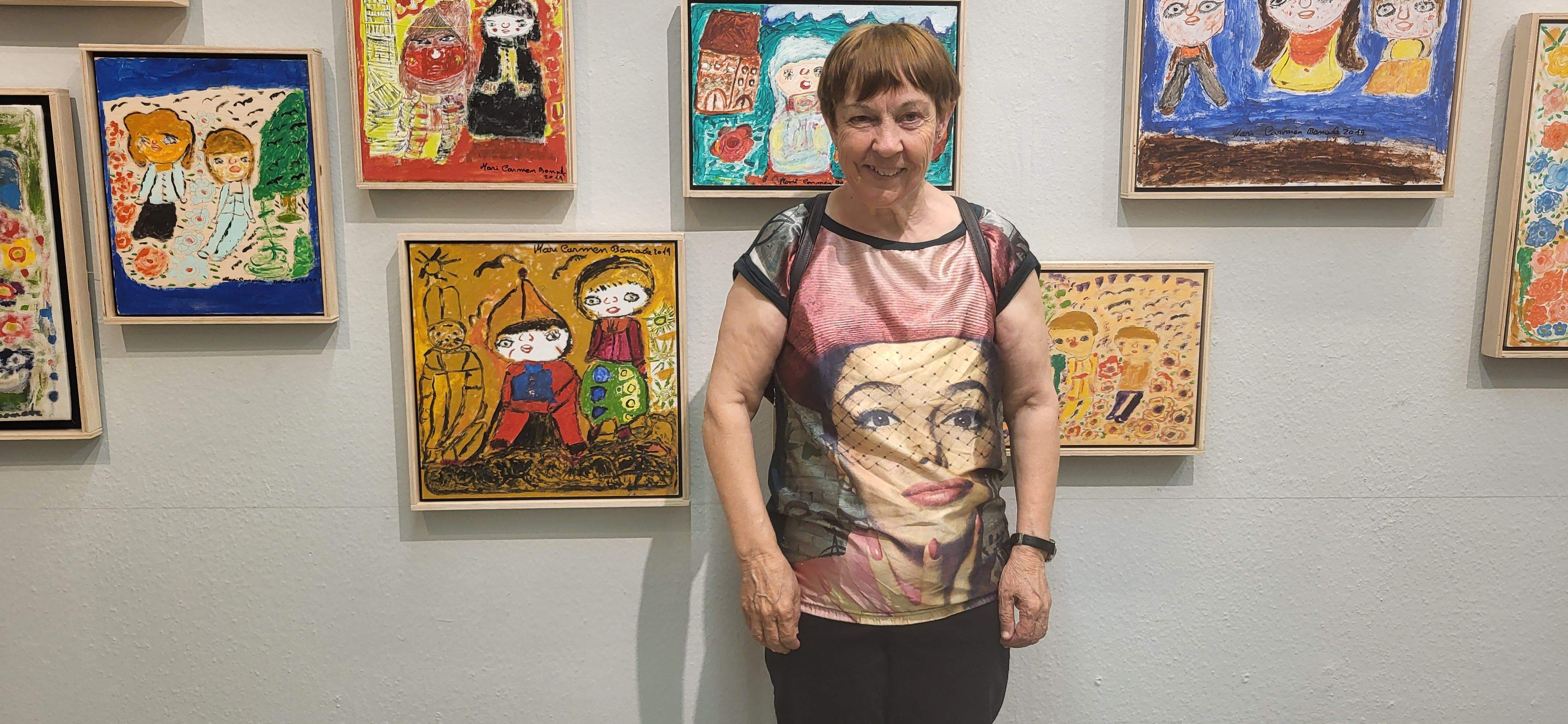 Exposición de Carmen Bonache en el Centro Cultural Manuel Benito Moliner. Foto Myriam Martínez