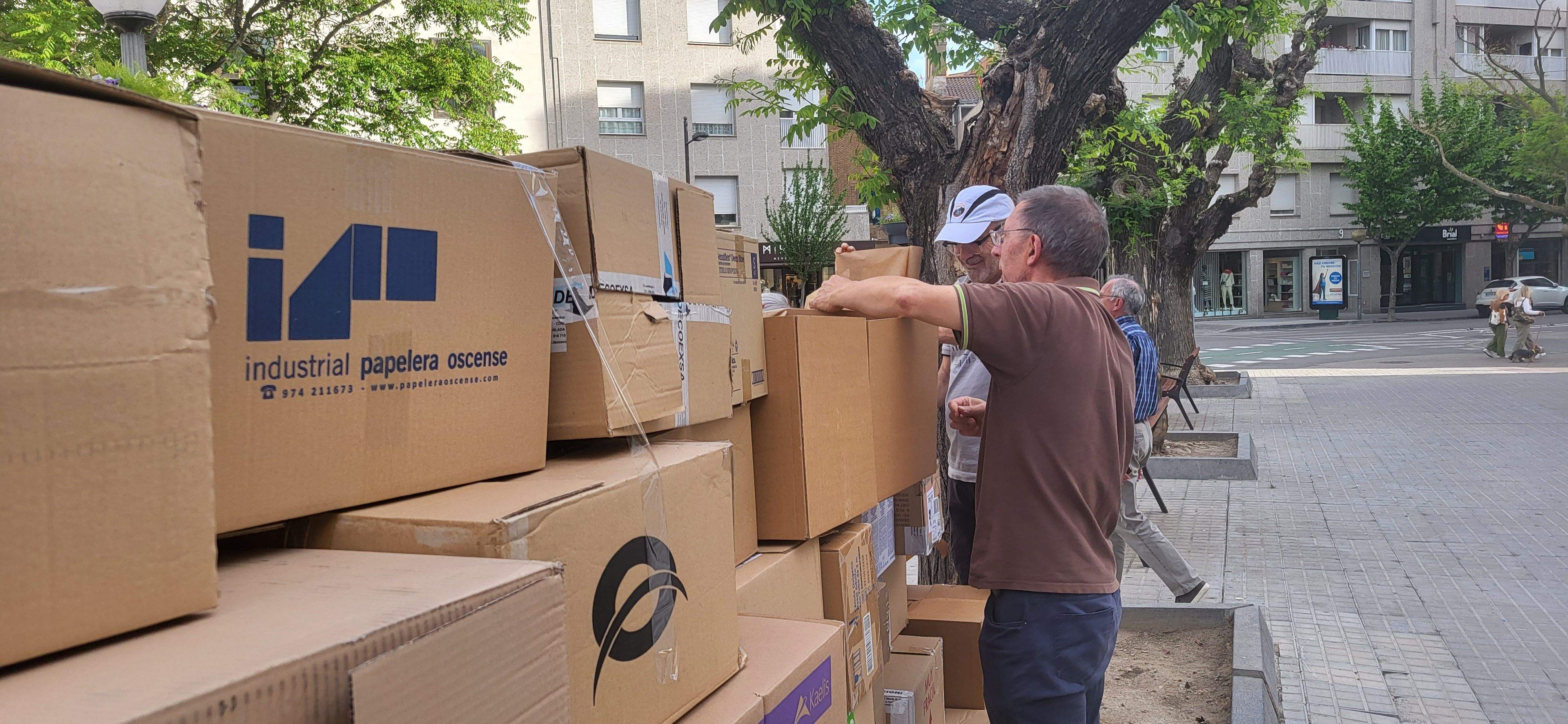 Acto de Amnistía Internacional Huesca, contra el aparheid de Israel a Palestina. Foto Myriam Martínez