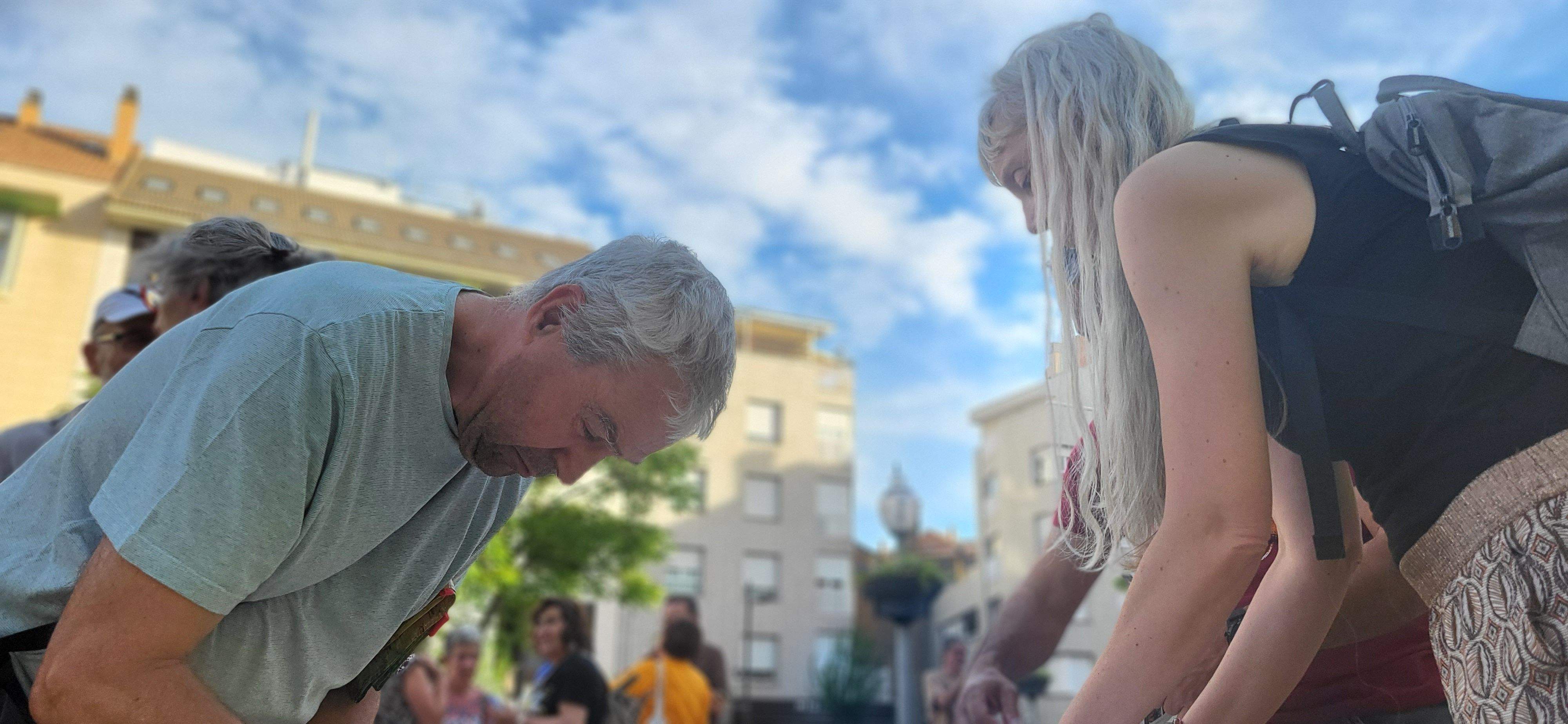 Acto de Amnistía Internacional Huesca, contra el aparheid de Israel a Palestina. Foto Myriam Martínez