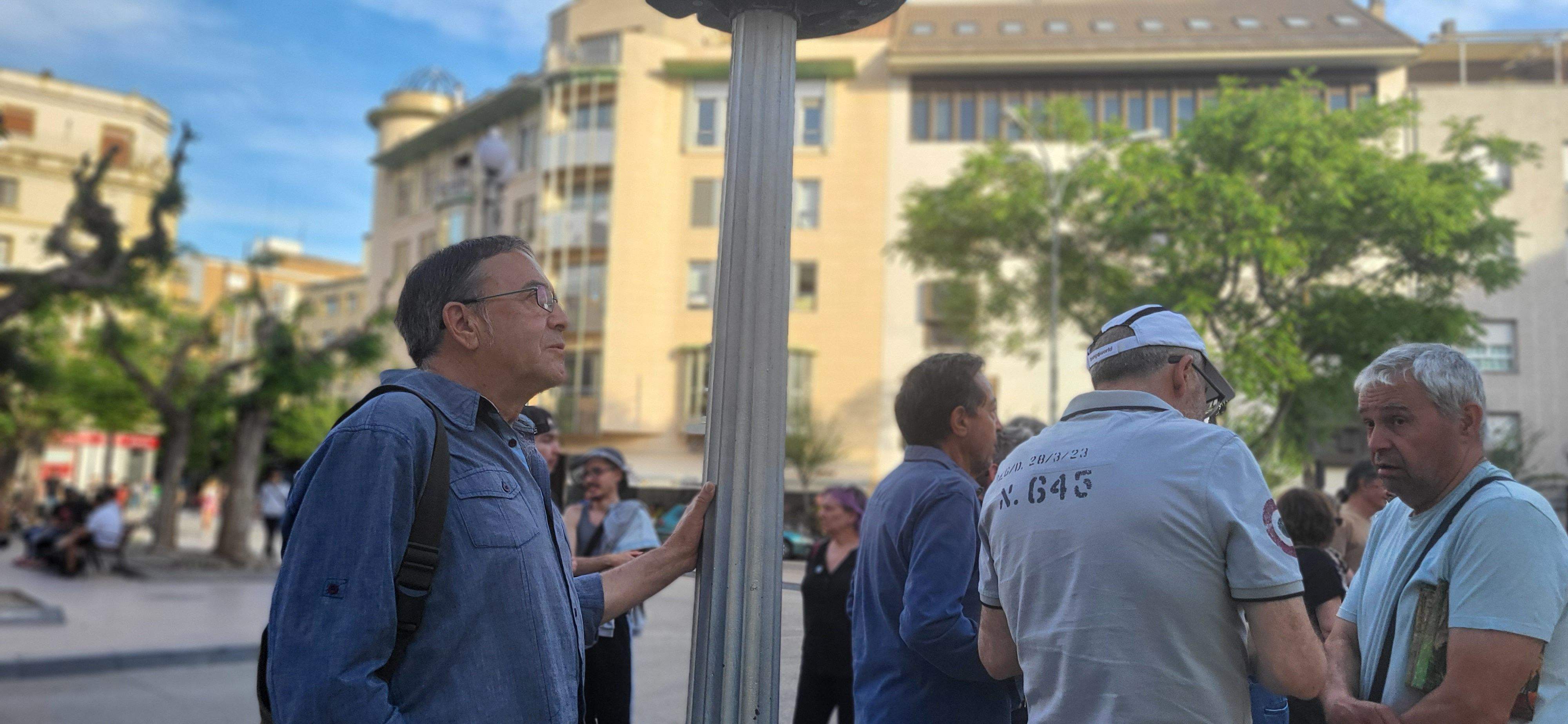 Acto de Amnistía Internacional Huesca, contra el aparheid de Israel a Palestina. Foto Myriam Martínez