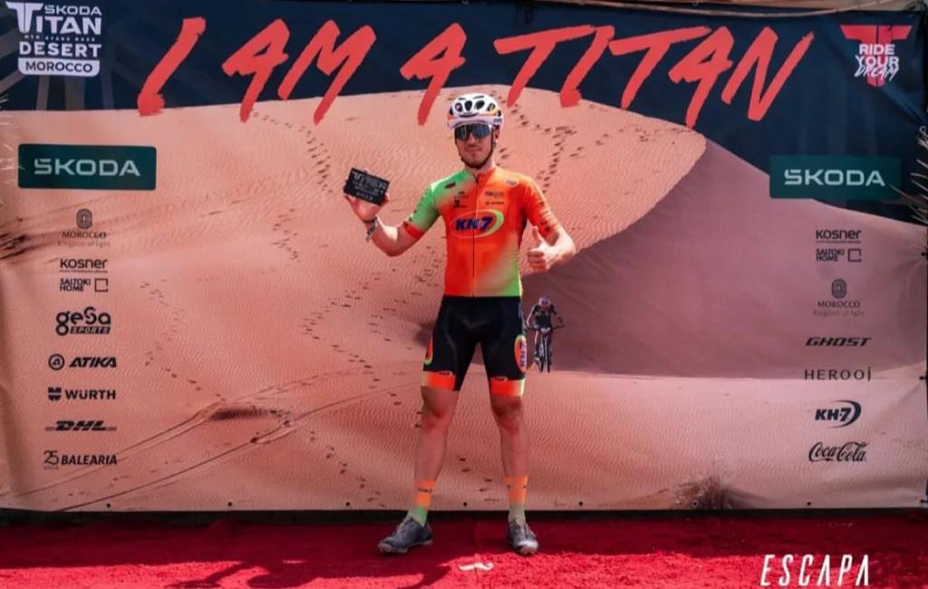 Adrián Soriano, orgullo "finisher" de la Titan Desert.