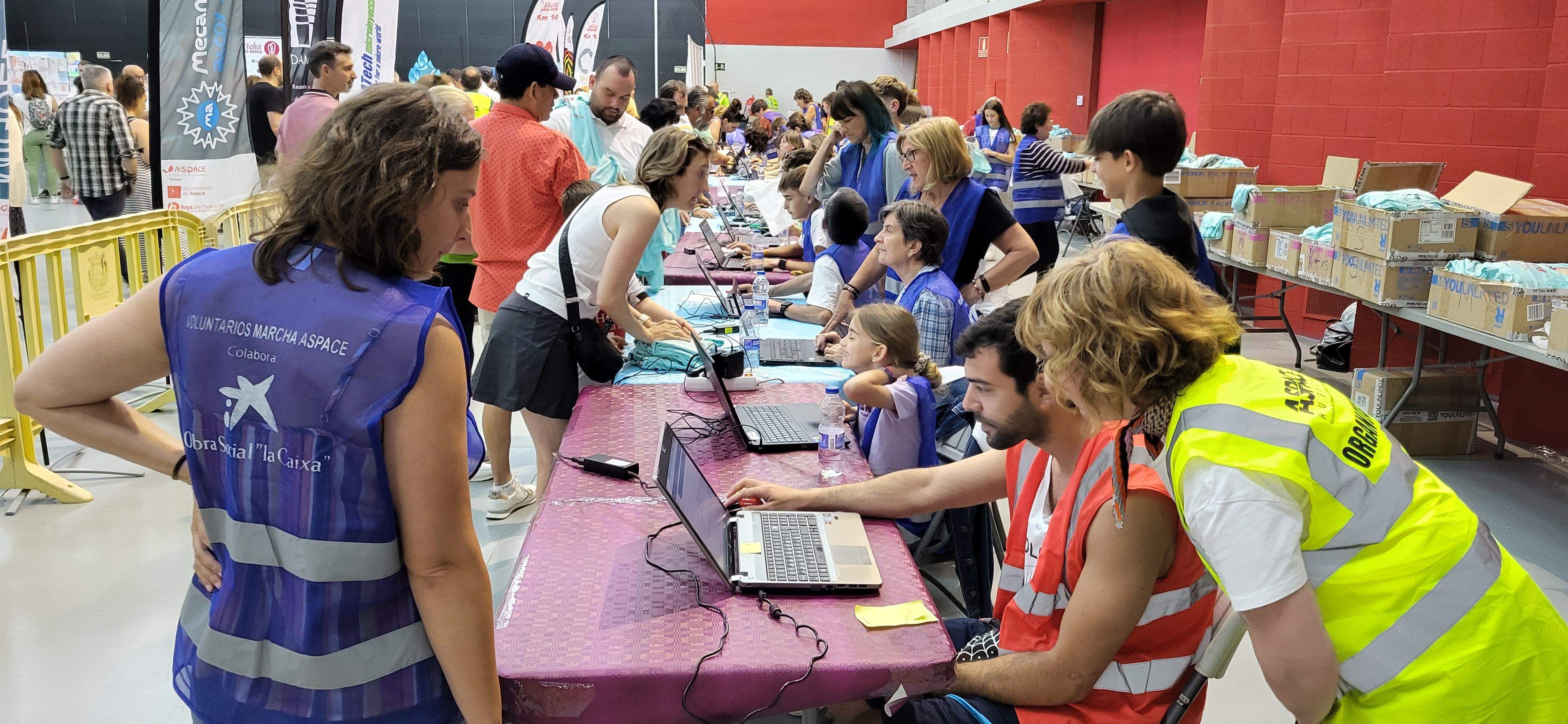 Jornada previa a la 11ª Marcha Aspace Huesca. Foto Myriam Martínez