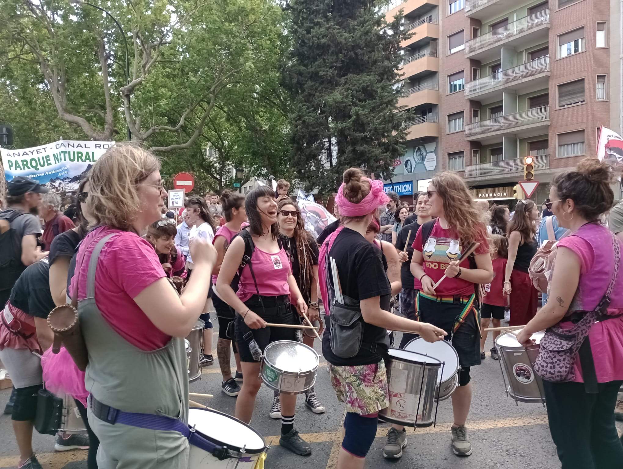 Manifestación en Zaragoza por la protección de Canal Roya. Foto: Isabel Arilla