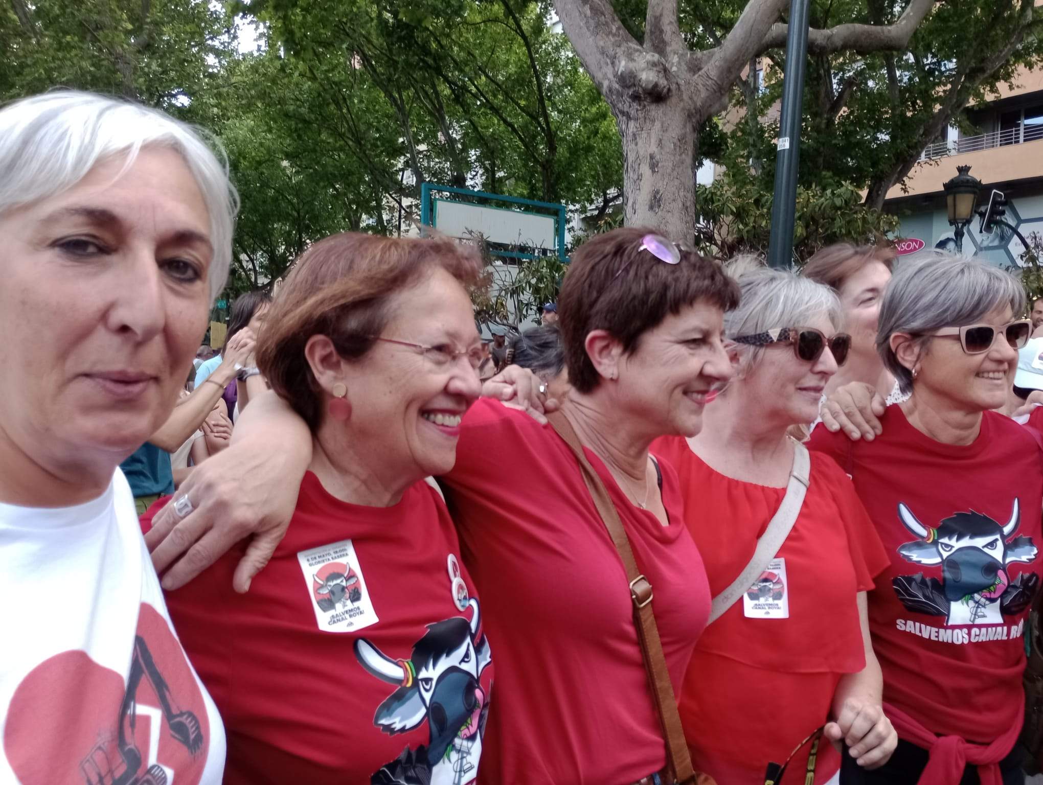 Manifestación en Zaragoza por la protección de Canal Roya. Foto: Isabel Arilla