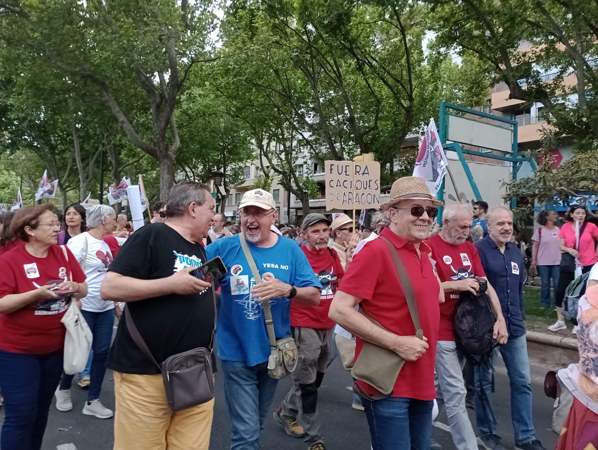 Manifestación en Zaragoza por la protección de Canal Roya. Foto: Isabel Arilla