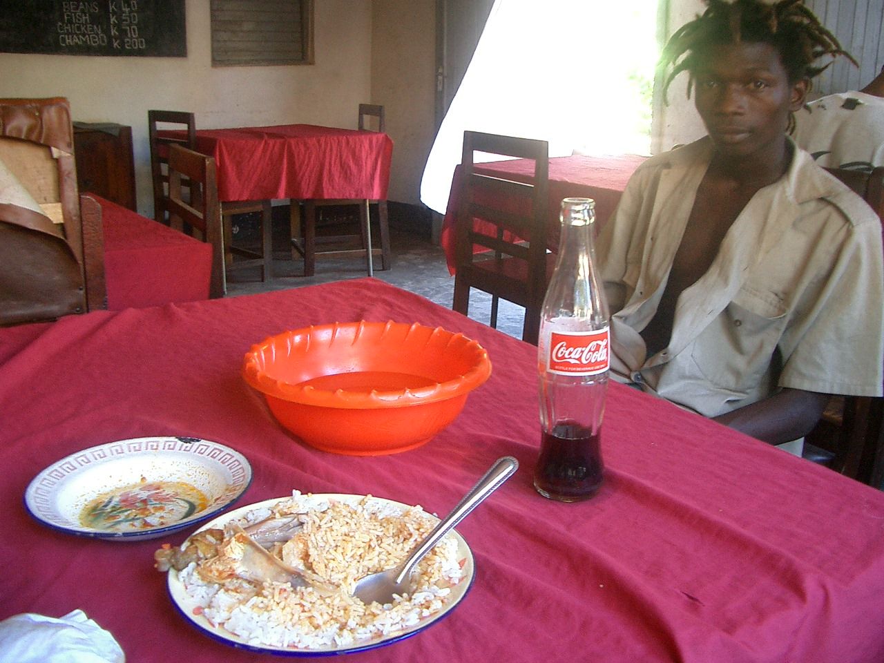 Comiendo antes de ir a la frontera