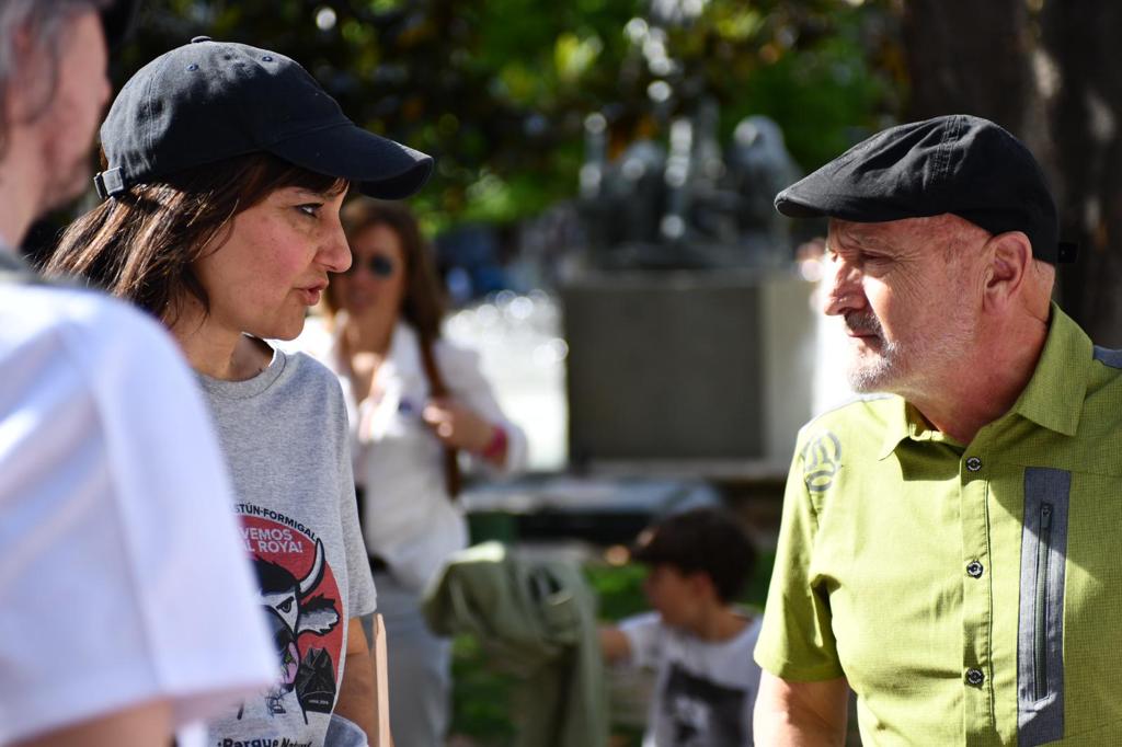 Manifestación en Zaragoza por la protección de Canal Roya. 