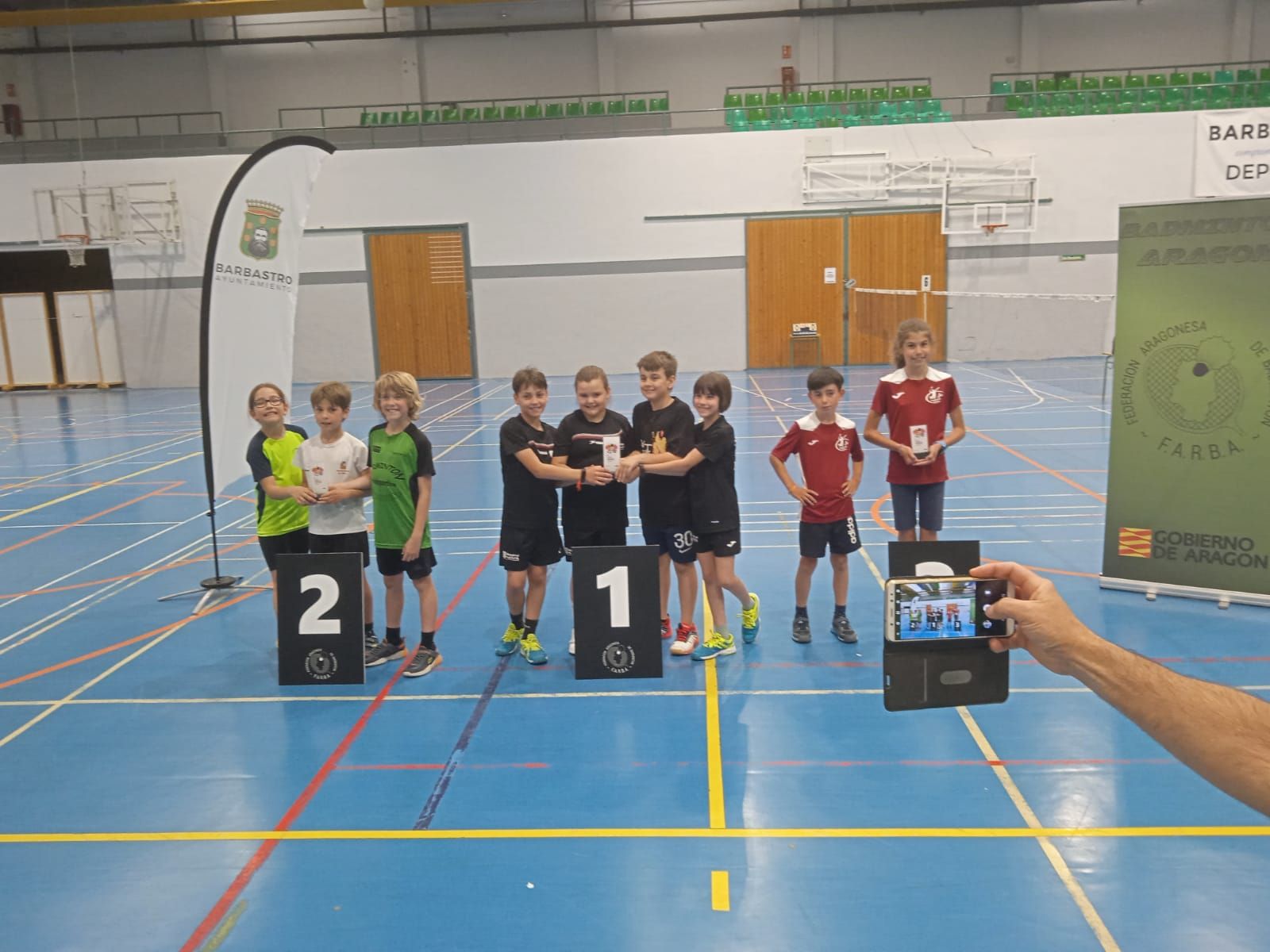 Categoría Sub 11 del Campeonato de Aragón por Equipos: campeón Huesca La Magia, segundo Alfajarín y tercero Asociación O’Pozal.