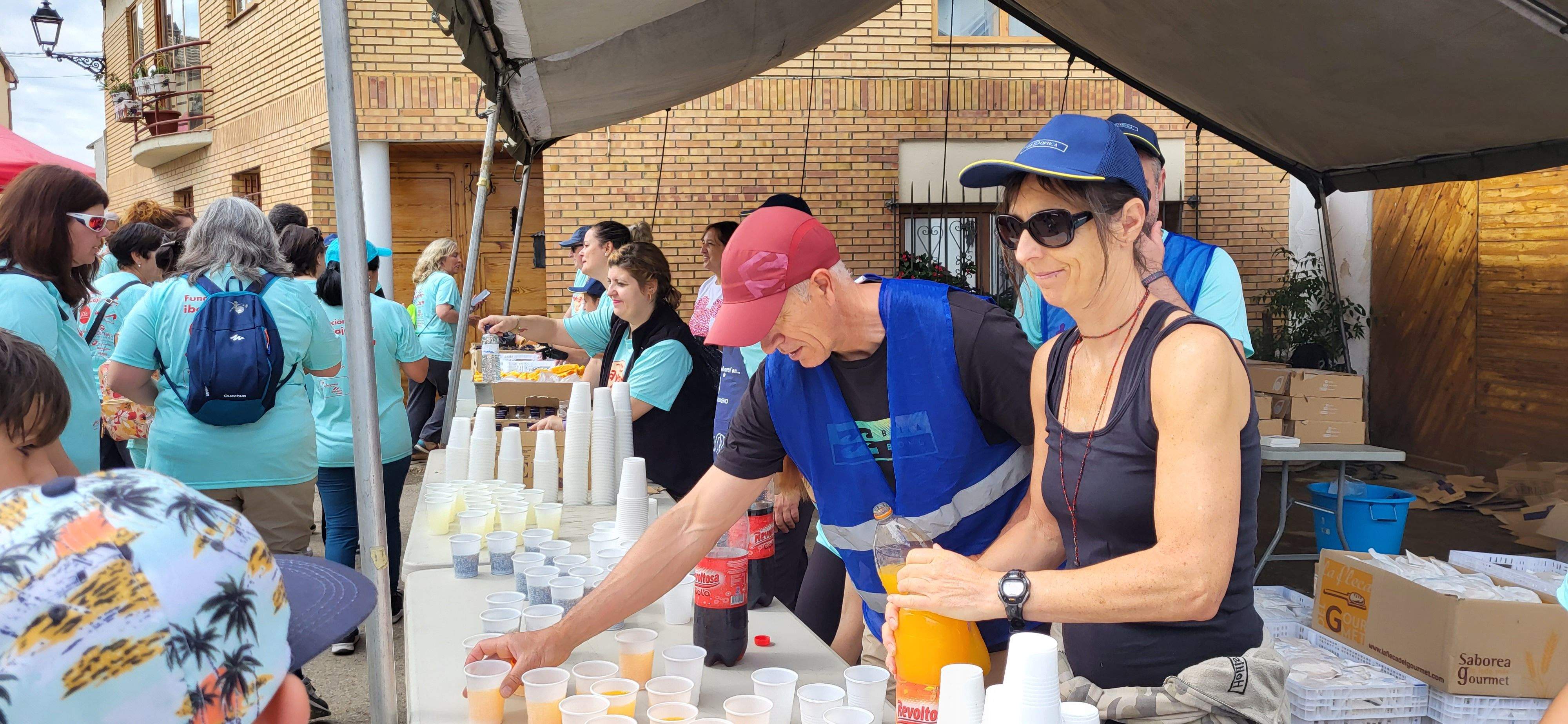 La Marcha Aspace en el avituallamiento de Banariés. Foto: Mercedes Manterola