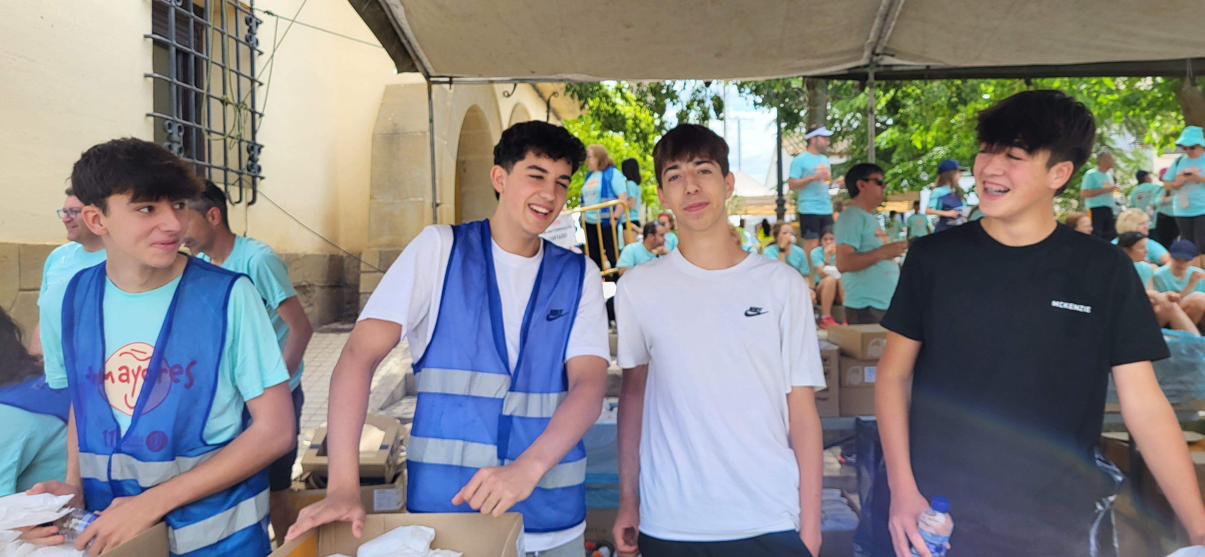 La Marcha Aspace en el avituallamiento de Banariés. Foto: Mercedes Manterola