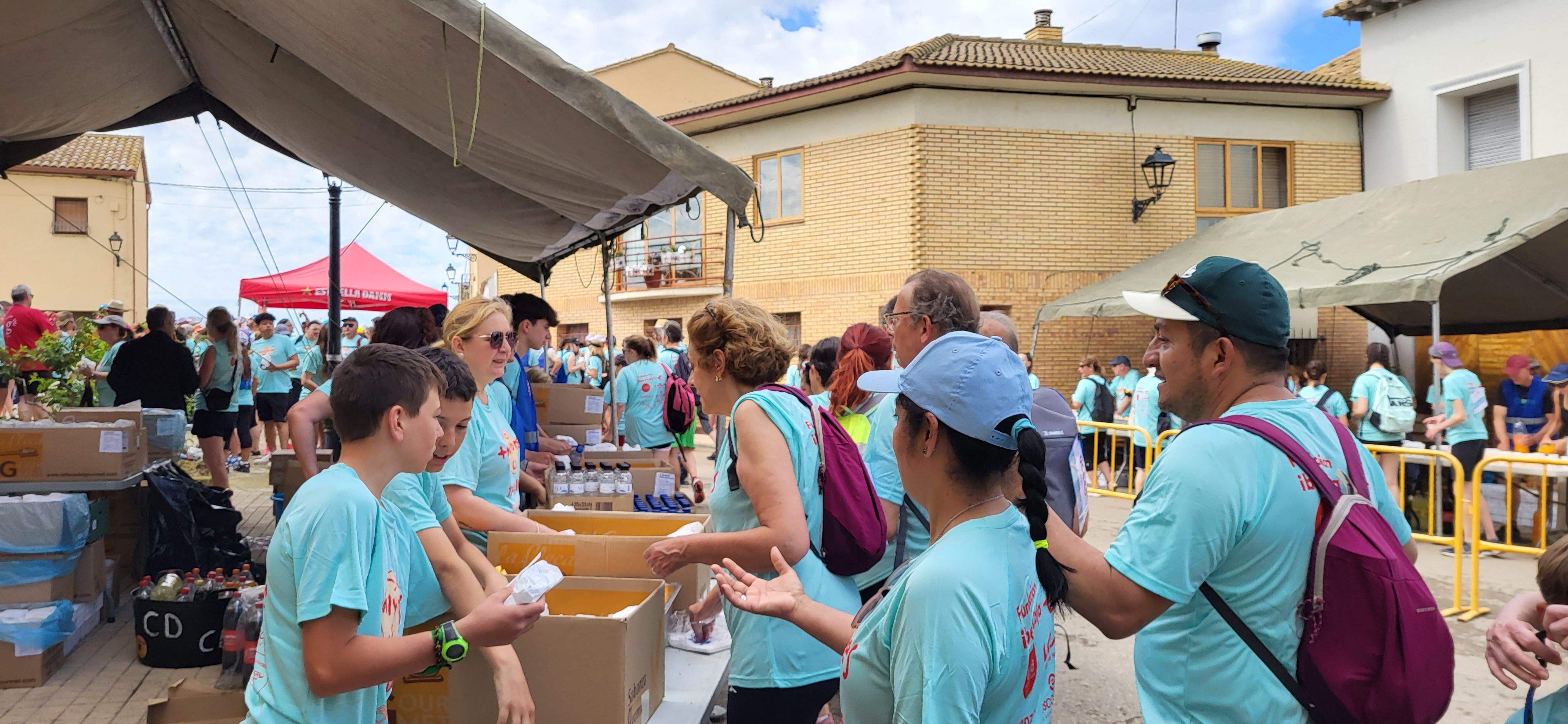 La Marcha Aspace en el avituallamiento de Banariés. Foto: Mercedes Manterola