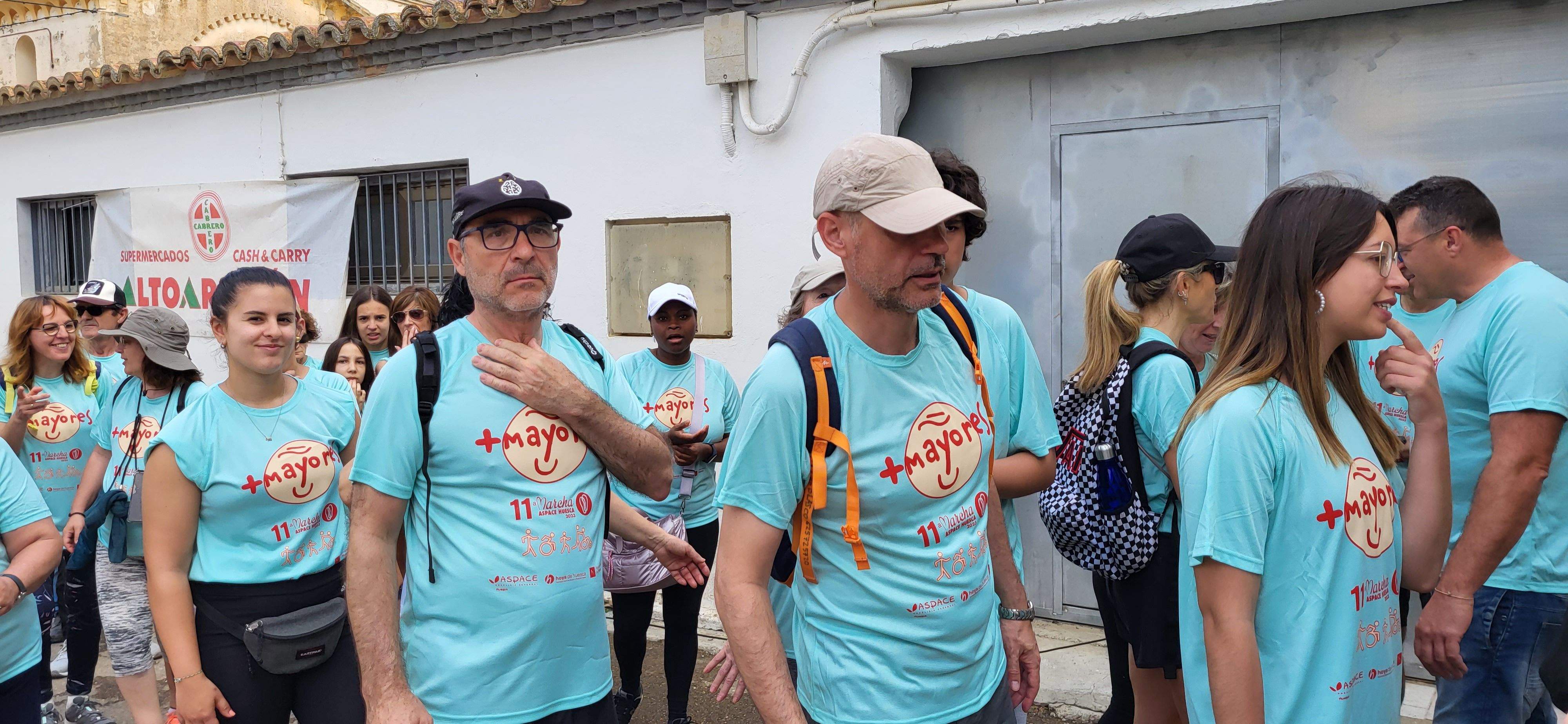 La Marcha Aspace en el avituallamiento de Banariés. Foto: Mercedes Manterola
