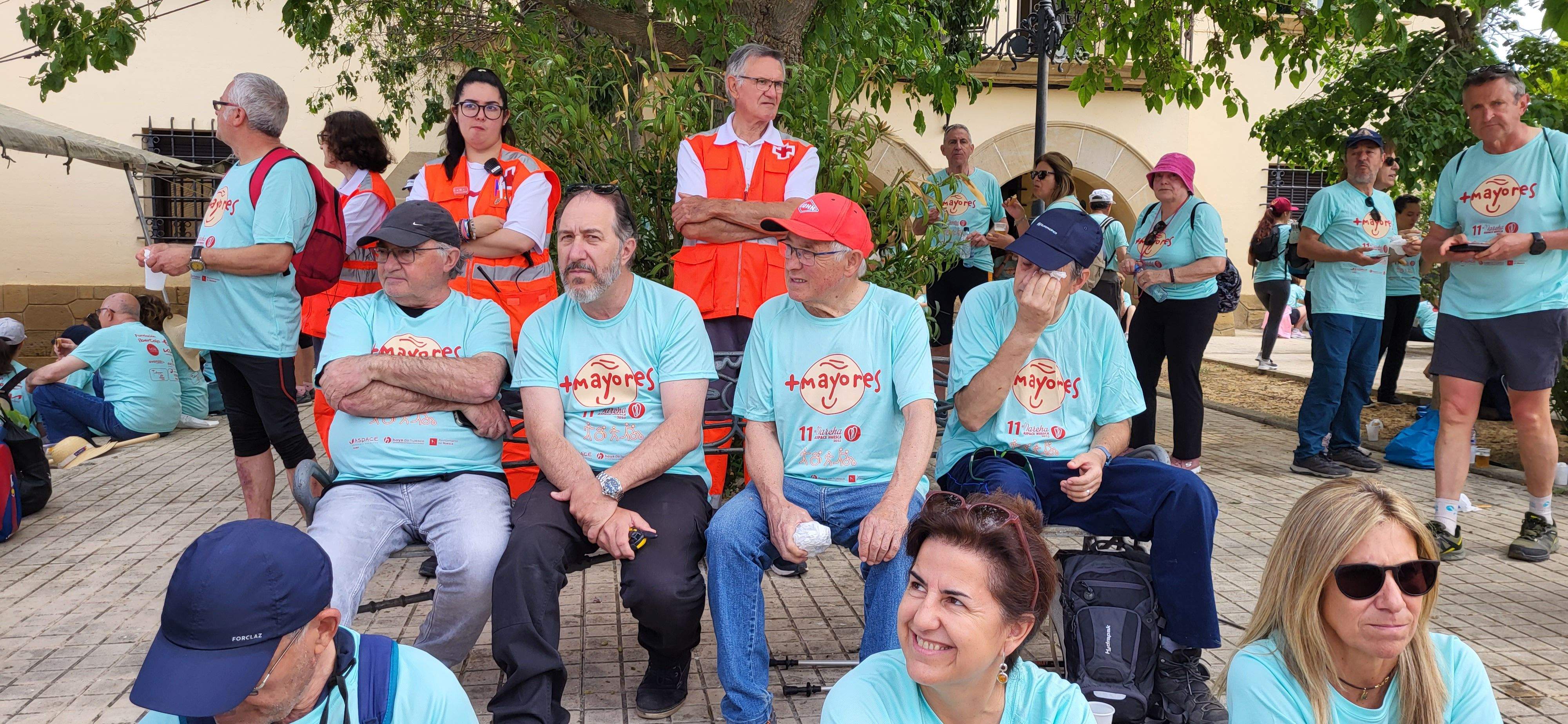 La Marcha Aspace en el avituallamiento de Banariés. Foto: Mercedes Manterola