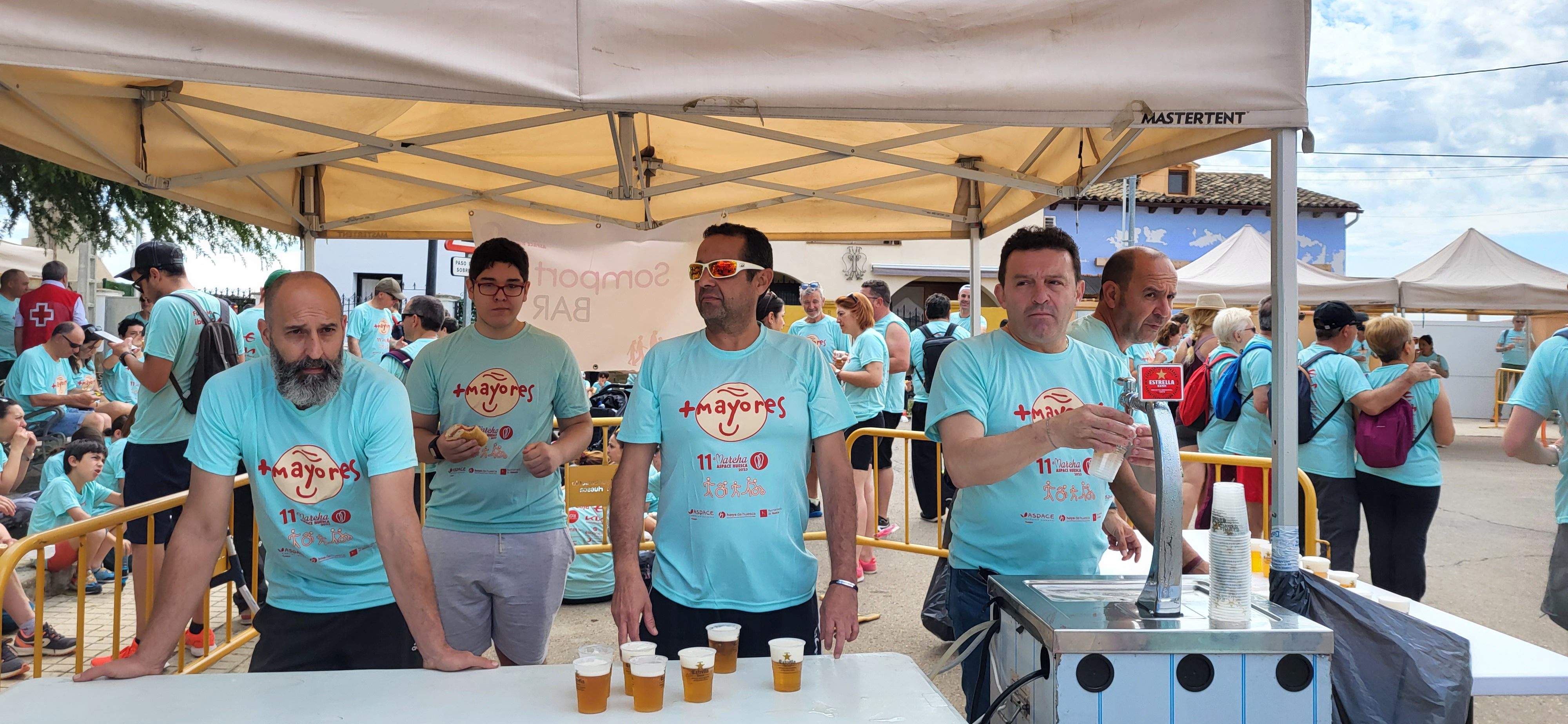 La Marcha Aspace en el avituallamiento de Banariés. Foto: Mercedes Manterola