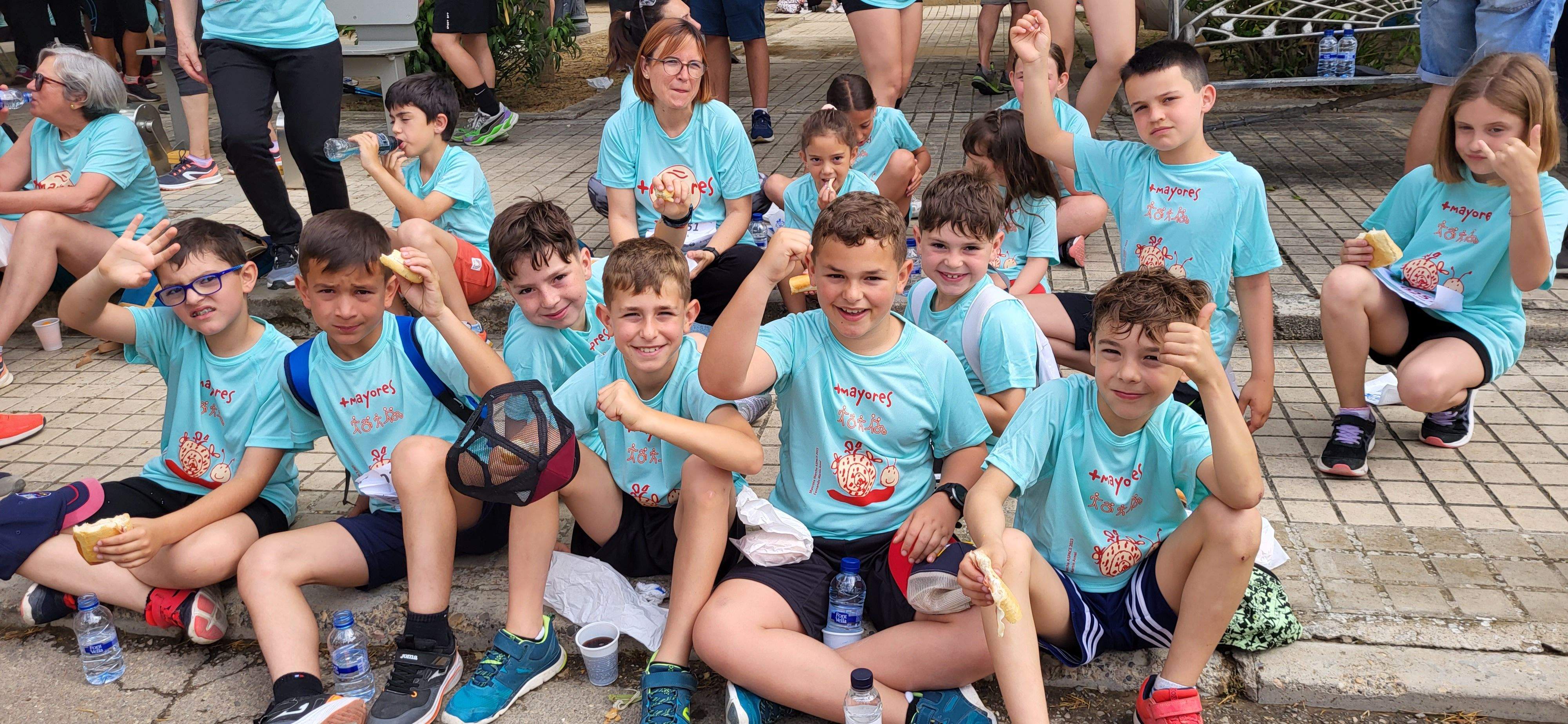 La Marcha Aspace en el avituallamiento de Banariés. Foto: Mercedes Manterola