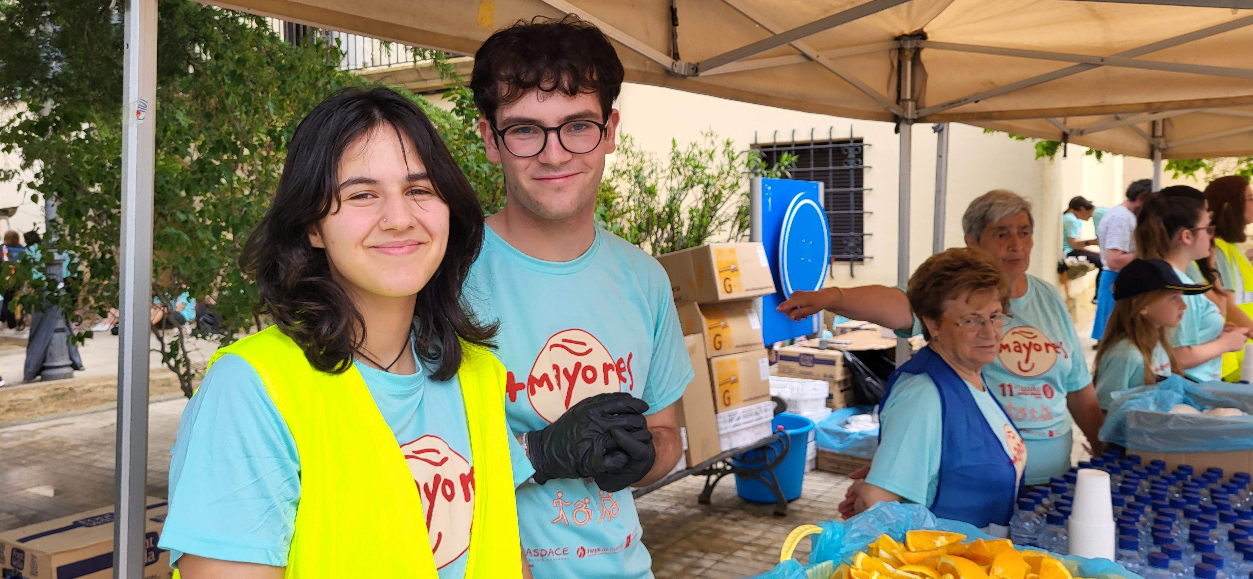 La Marcha Aspace en el avituallamiento de Banariés. Foto: Mercedes Manterola