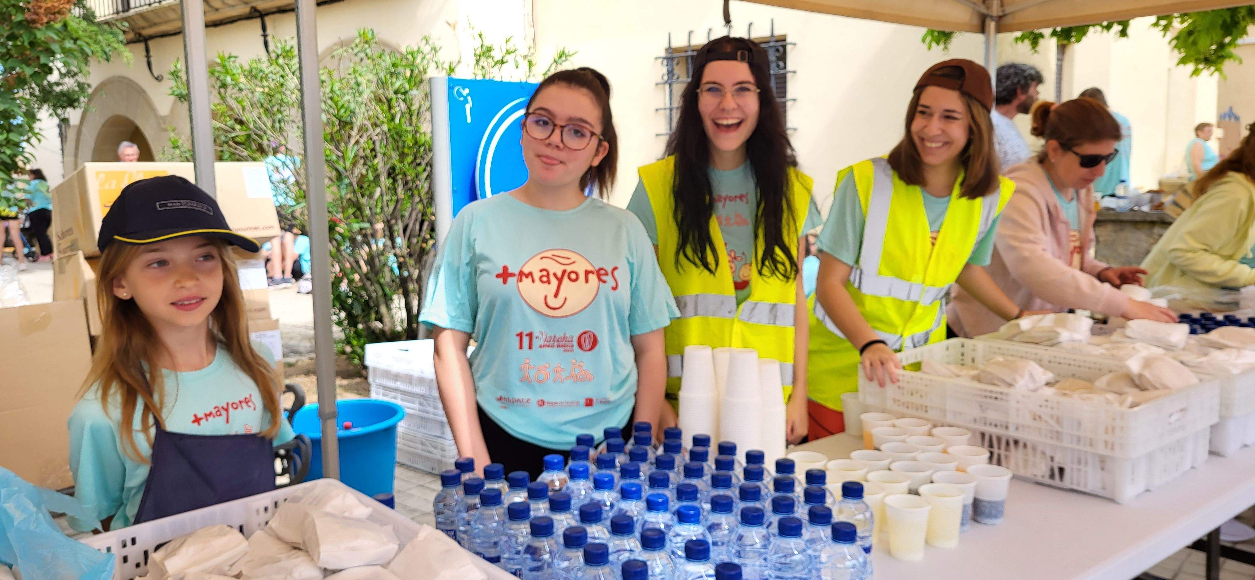 La Marcha Aspace en el avituallamiento de Banariés. Foto: Mercedes Manterola