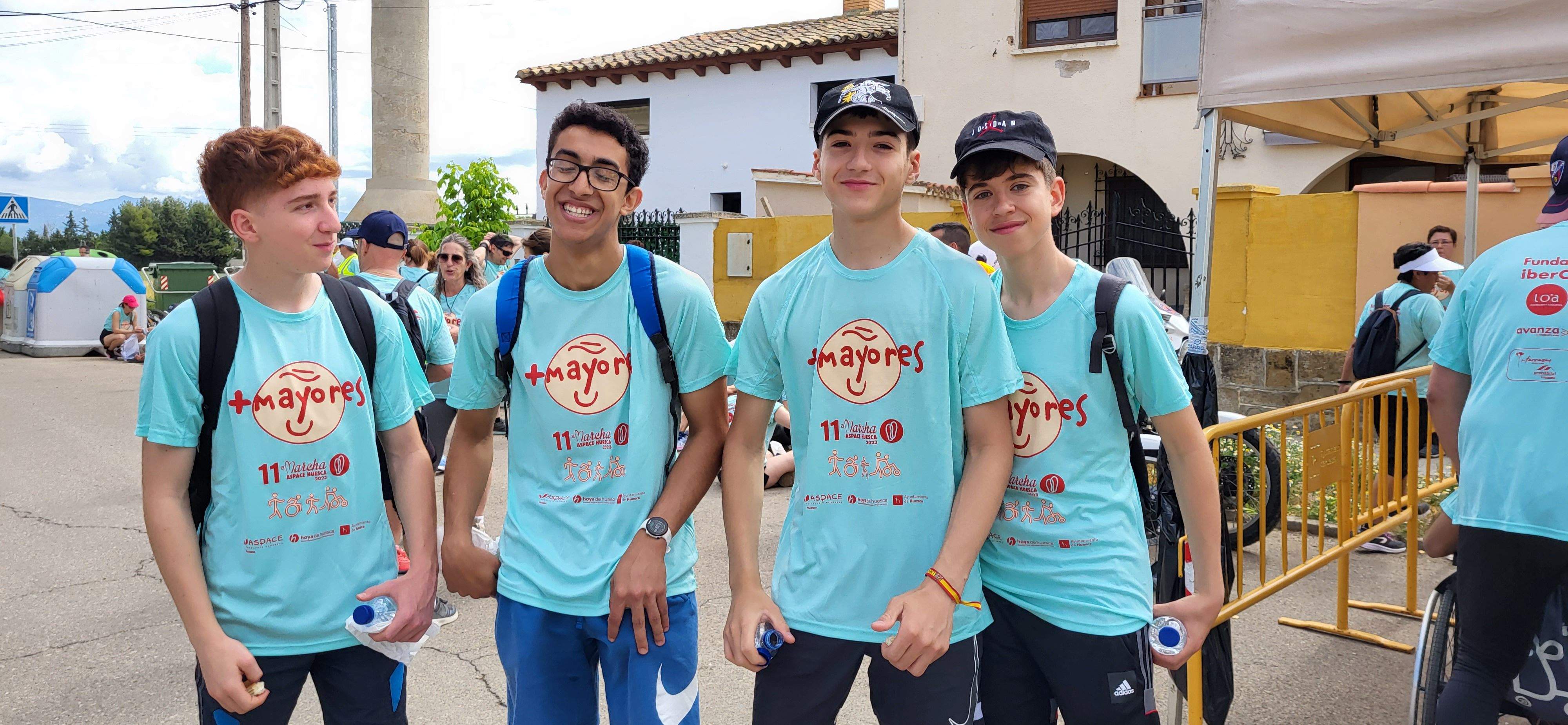 La Marcha Aspace en el avituallamiento de Banariés. Foto: Mercedes Manterola