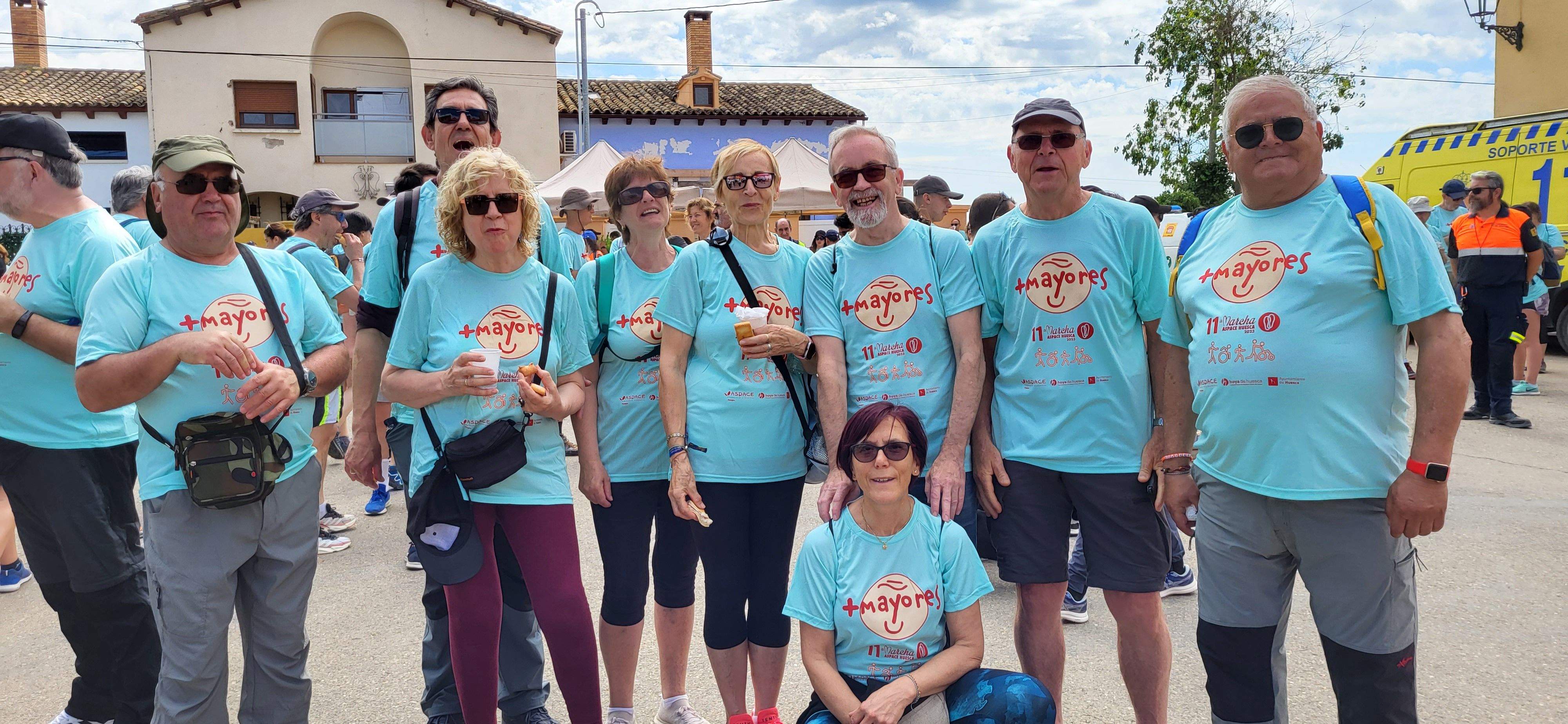 La Marcha Aspace en el avituallamiento de Banariés. Foto: Mercedes Manterola