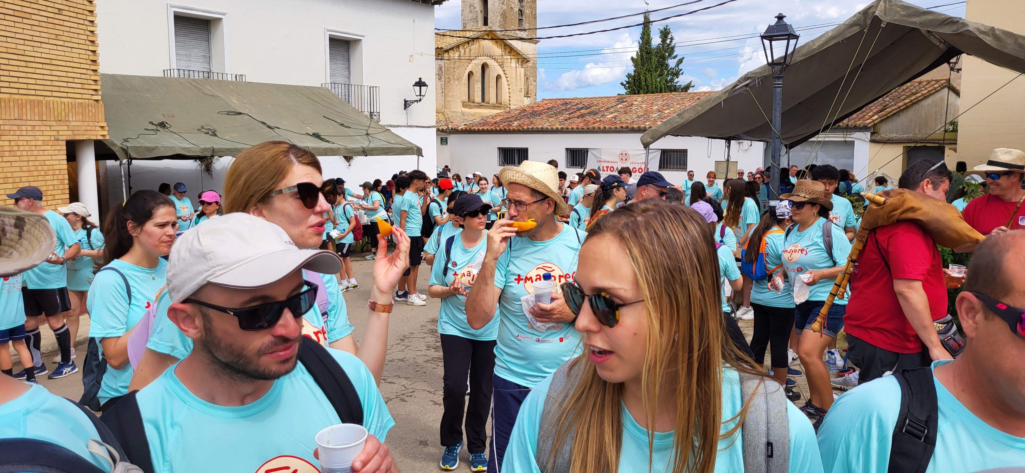 La Marcha Aspace en el avituallamiento de Banariés. Foto: Mercedes Manterola