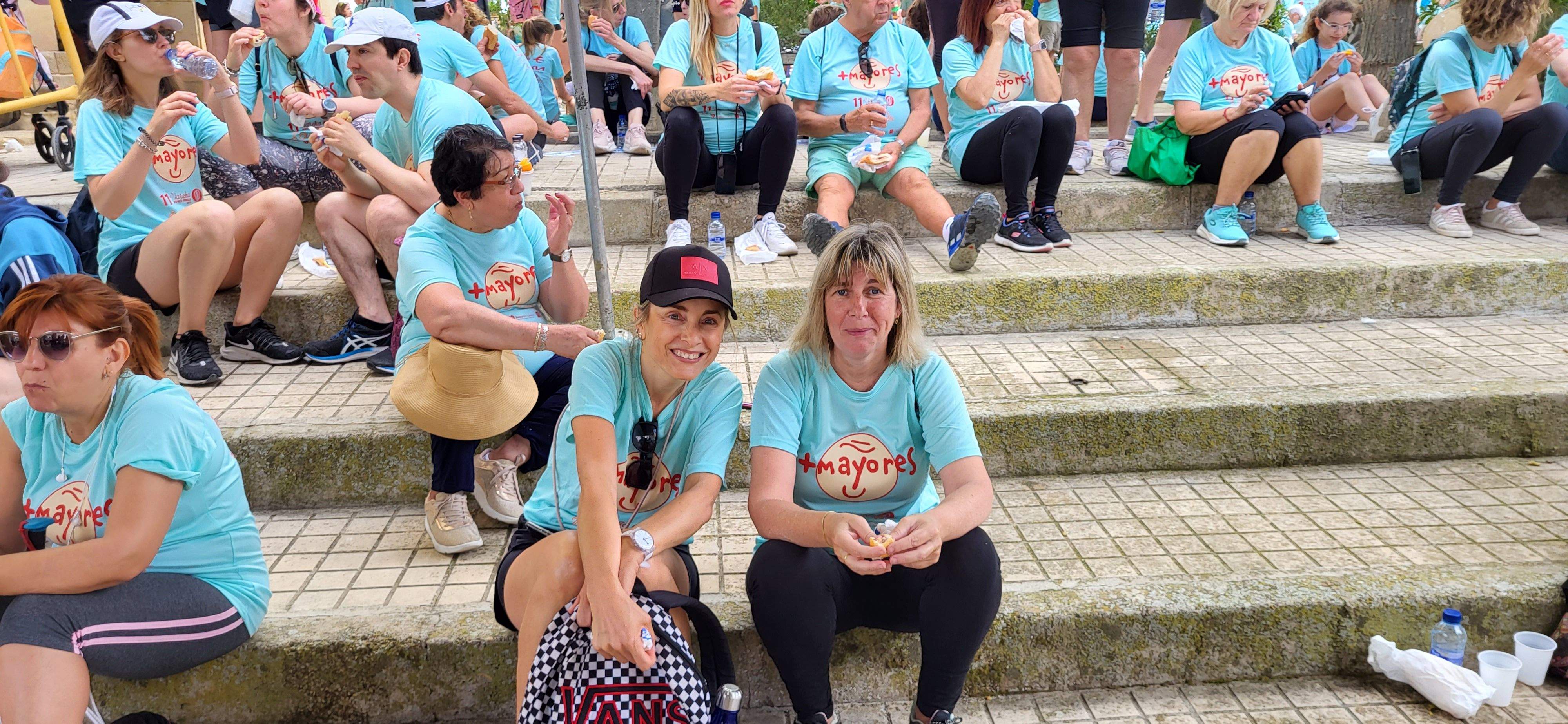 La Marcha Aspace en el avituallamiento de Banariés. Foto: Mercedes Manterola