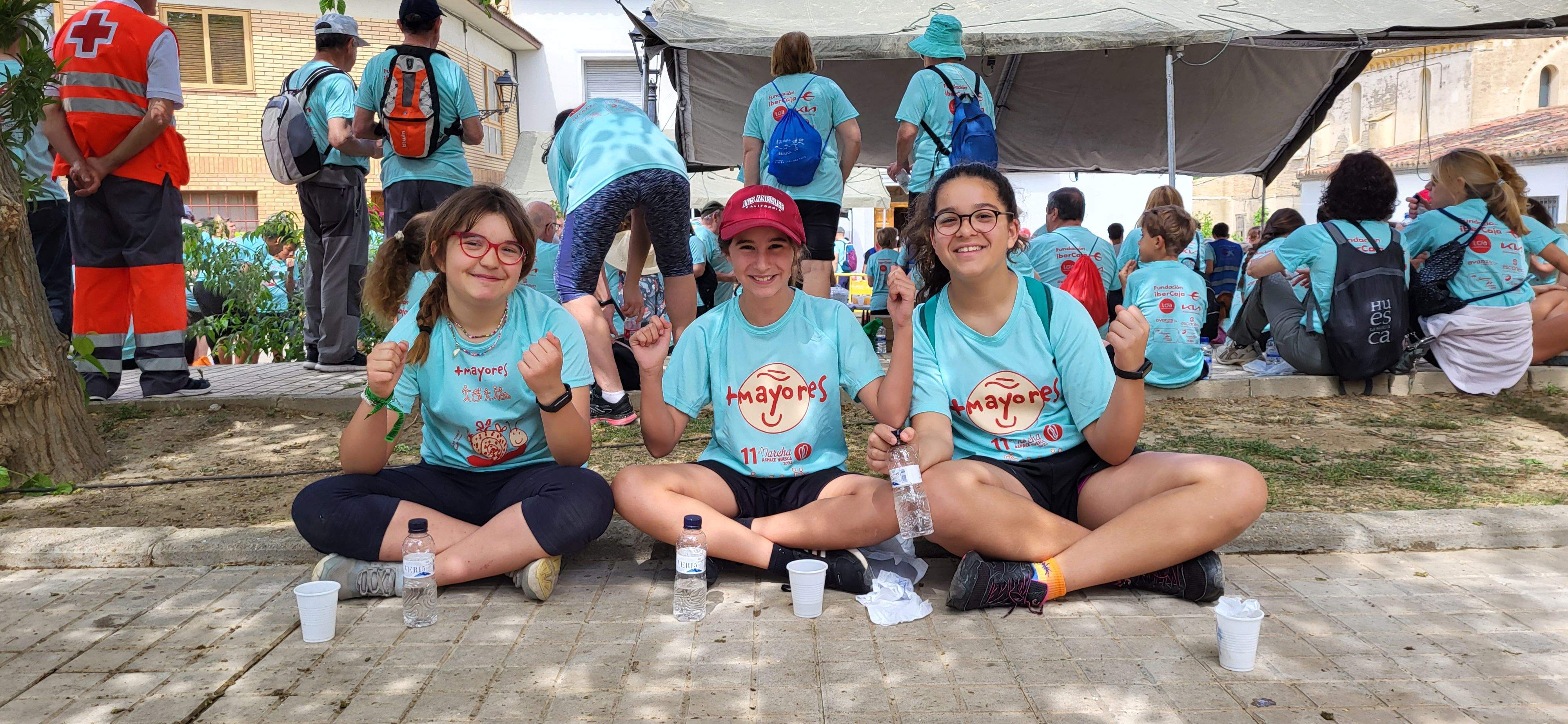 La Marcha Aspace en el avituallamiento de Banariés. Foto: Mercedes Manterola