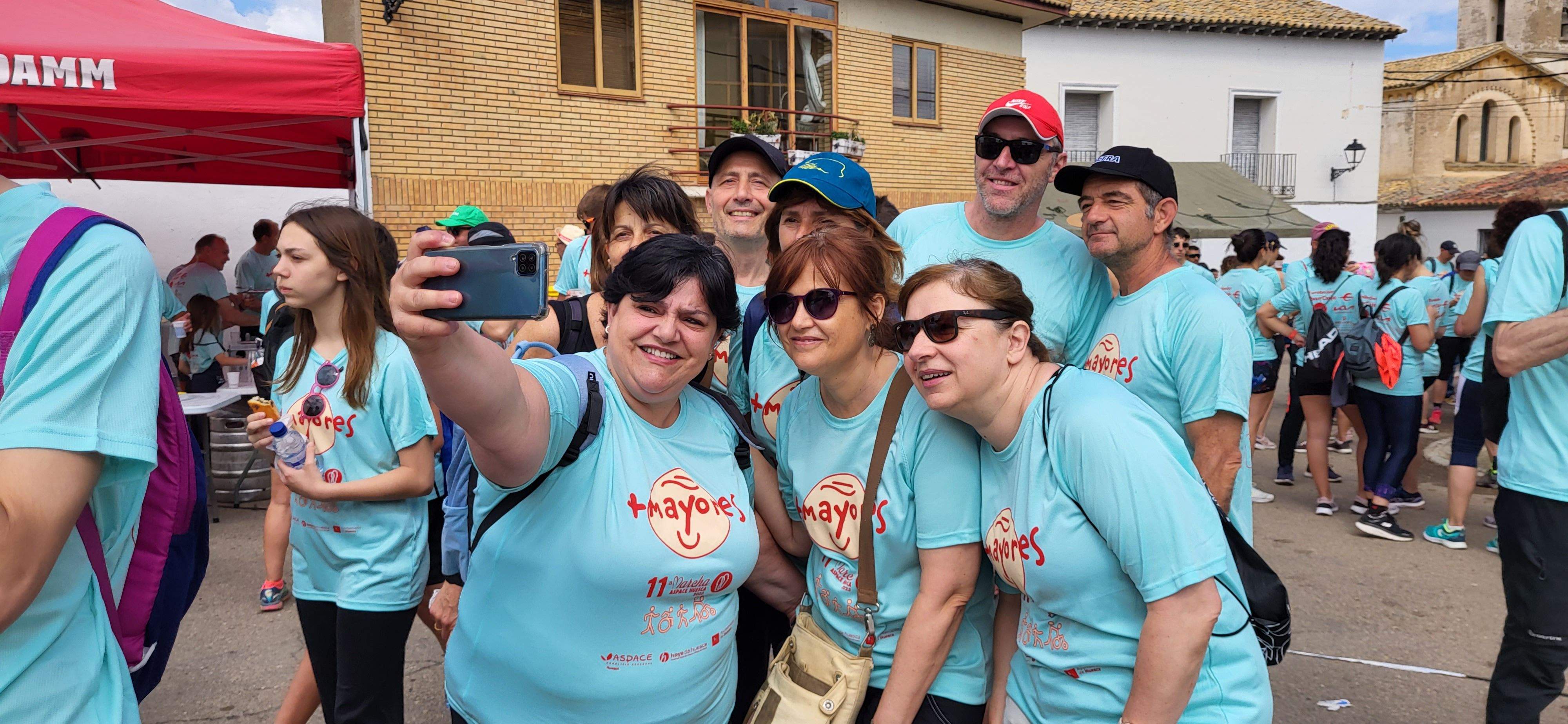 La Marcha Aspace en el avituallamiento de Banariés. Foto: Mercedes Manterola